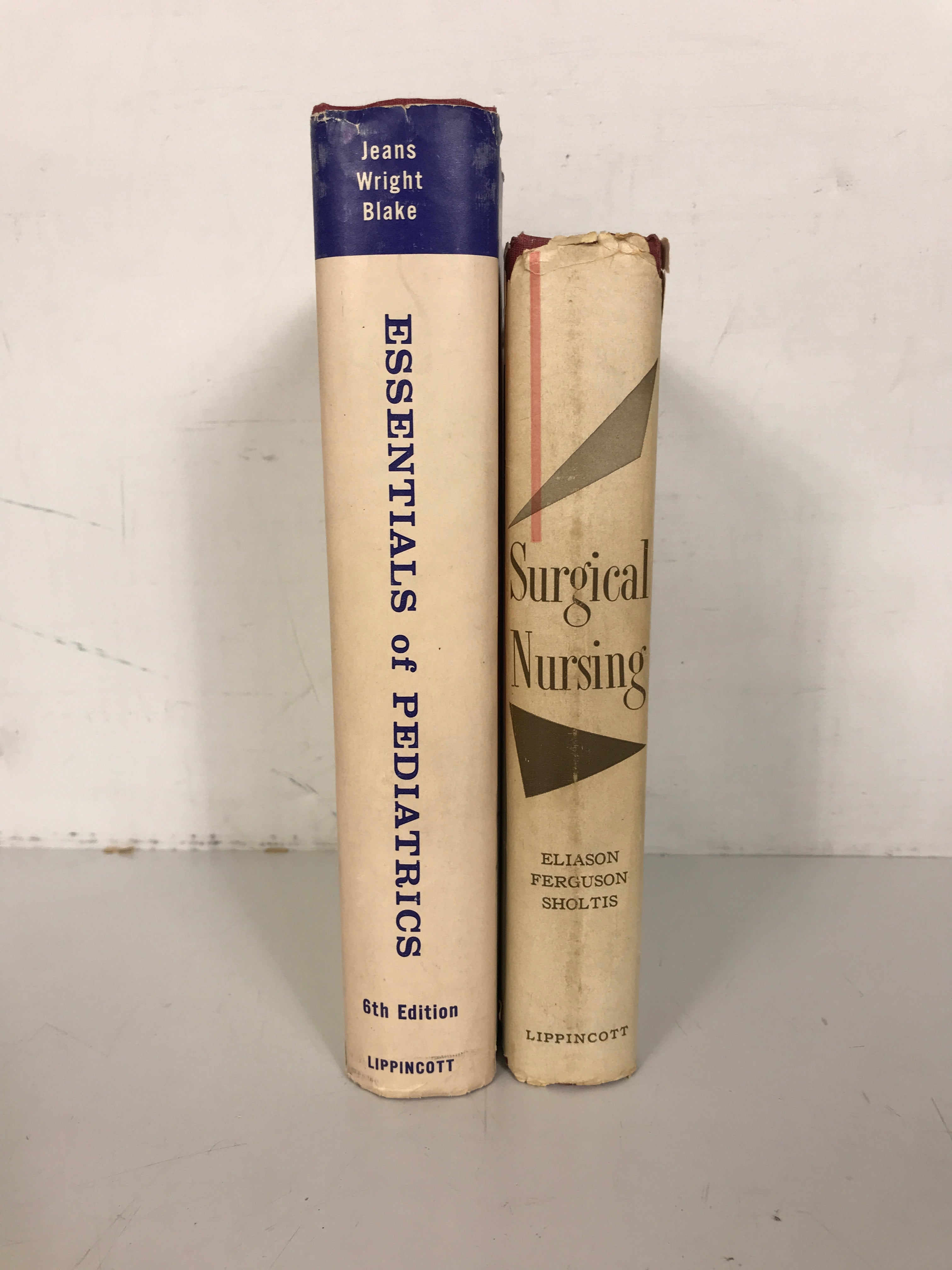 2 Vtg Nursing Texts: Essentials of Pediatrics/Surgical Nursing HC DJ