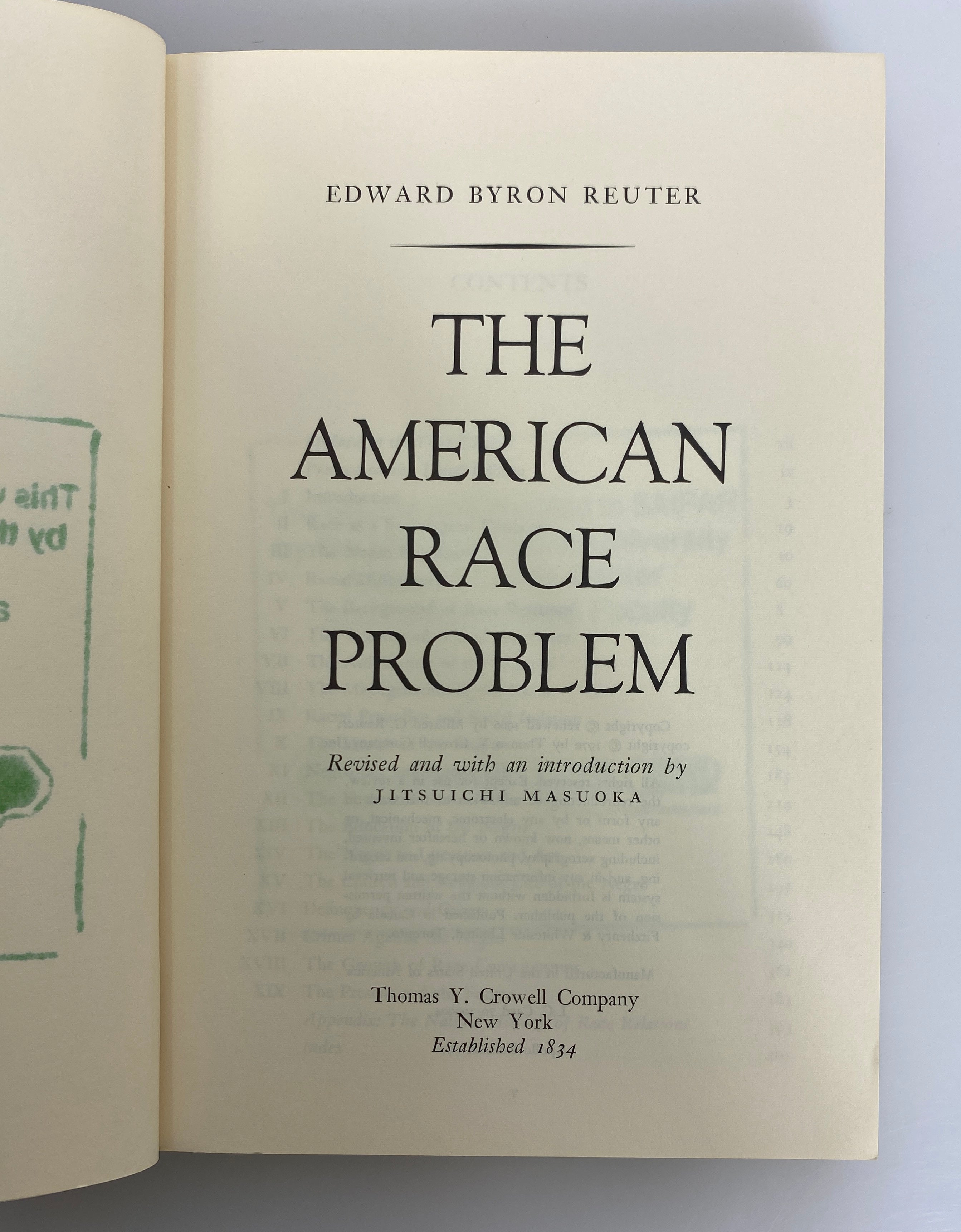 3 Vols: American Race Problem/Race Science & Politics/in Christian Perspective