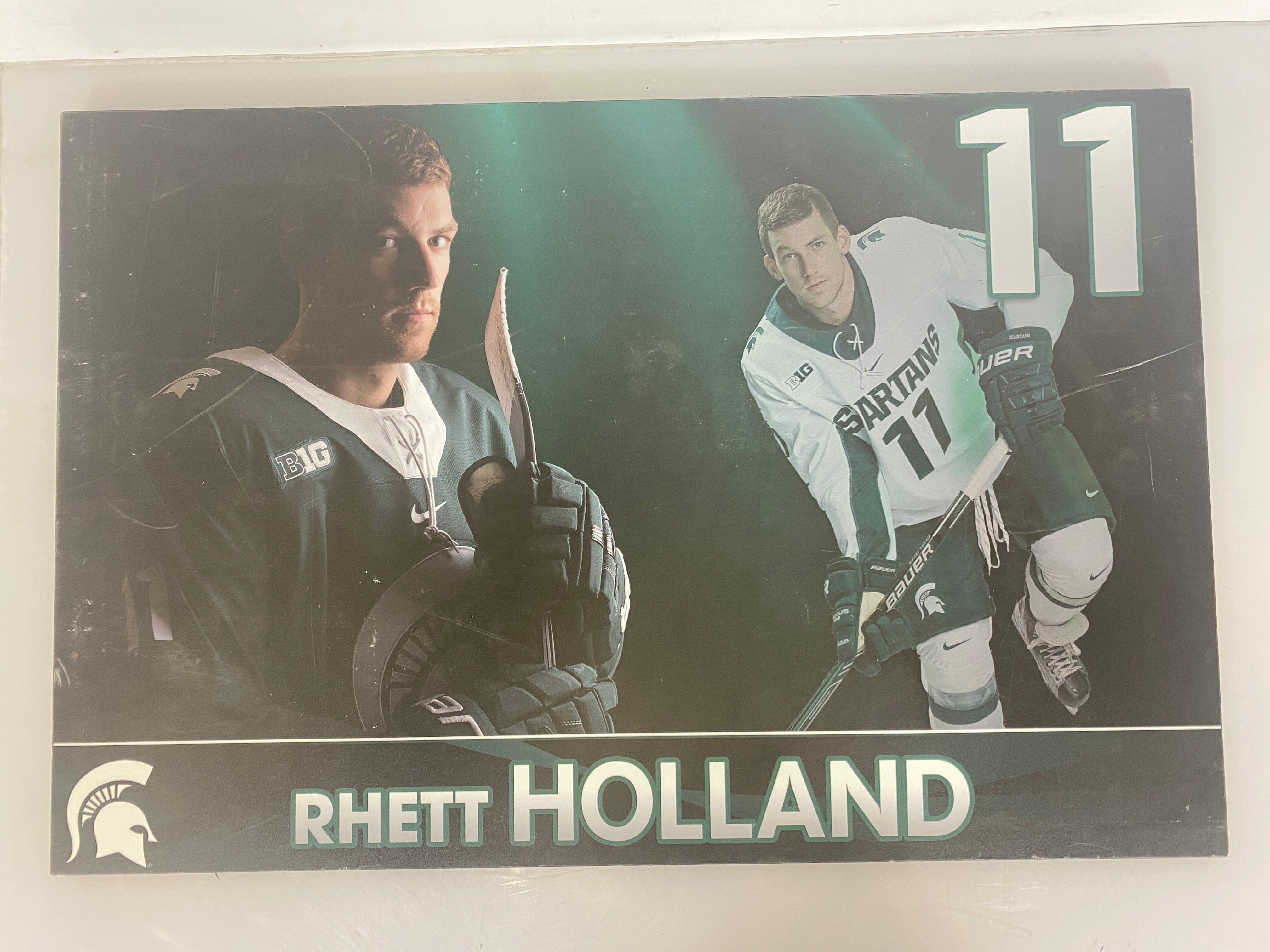 MSU Ice Hockey Rhett Holland Poster/Hanging