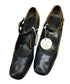 Vintage Saks Fifth Avenue Blue Mary Jane Heels Women's Size 7.5