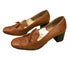 Vintage Andrew Geller Brown Loafer Heels Women's Size 7