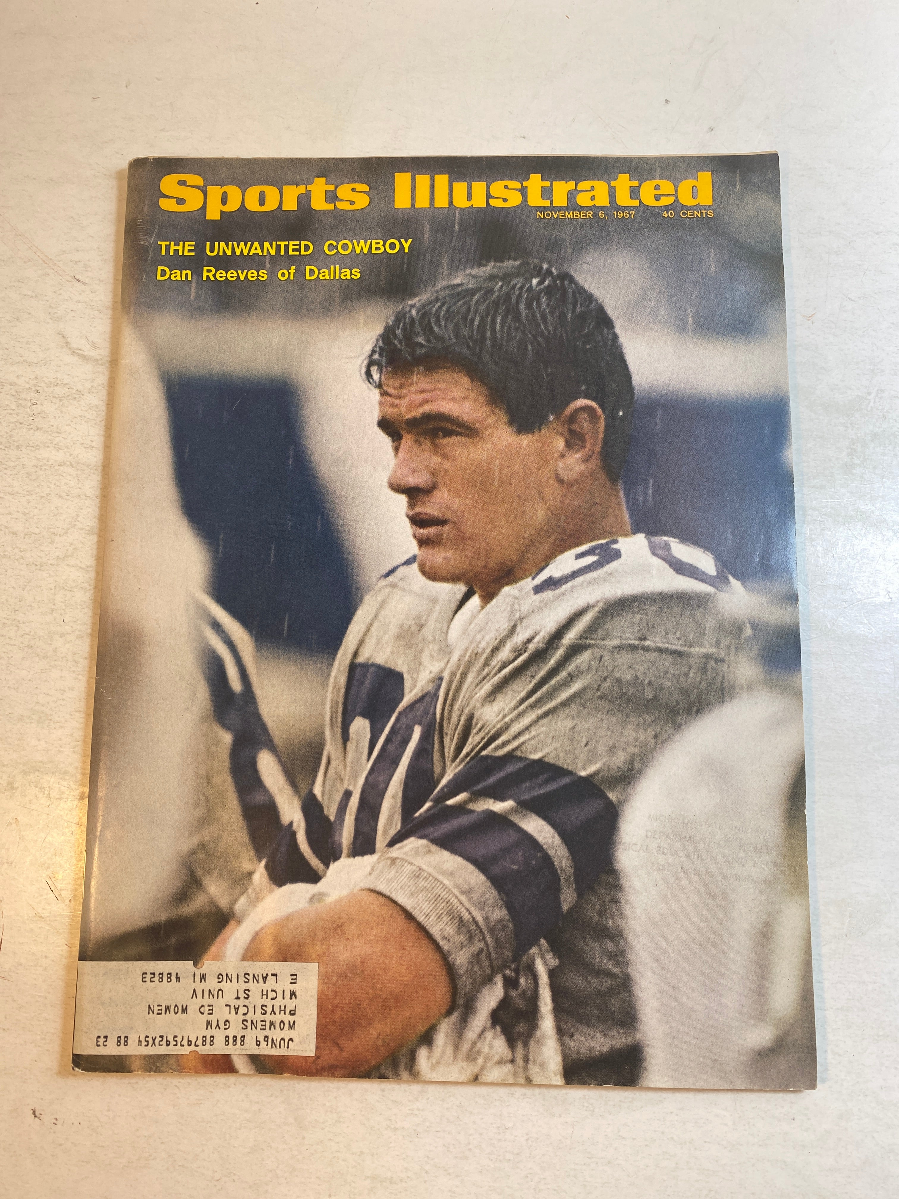 Sports Illustrated November 6 1967 Dan Reeves Dallas Cowboys