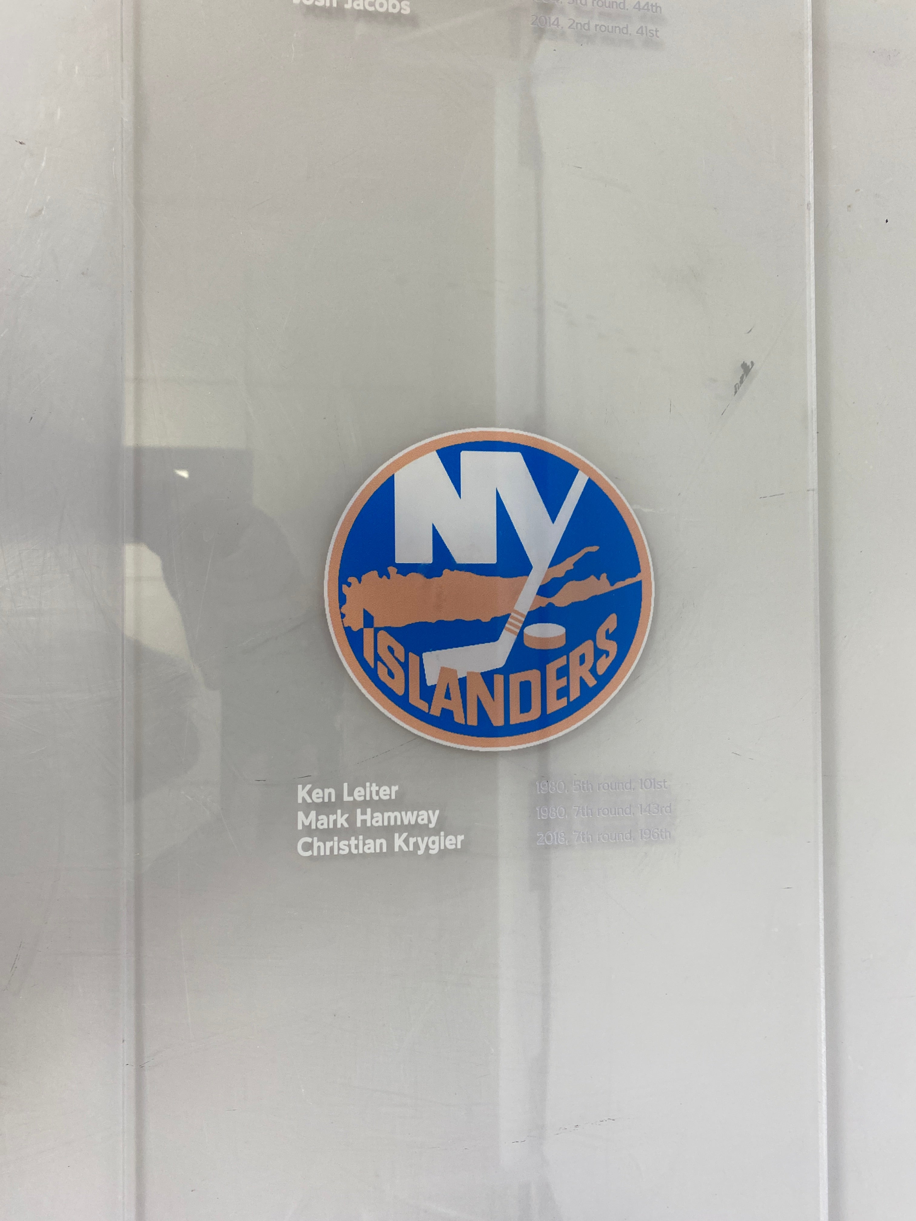 MSU Ice Hockey Acrylic Wall Hanging NHL Draft Picks Devils Islanders Rangers
