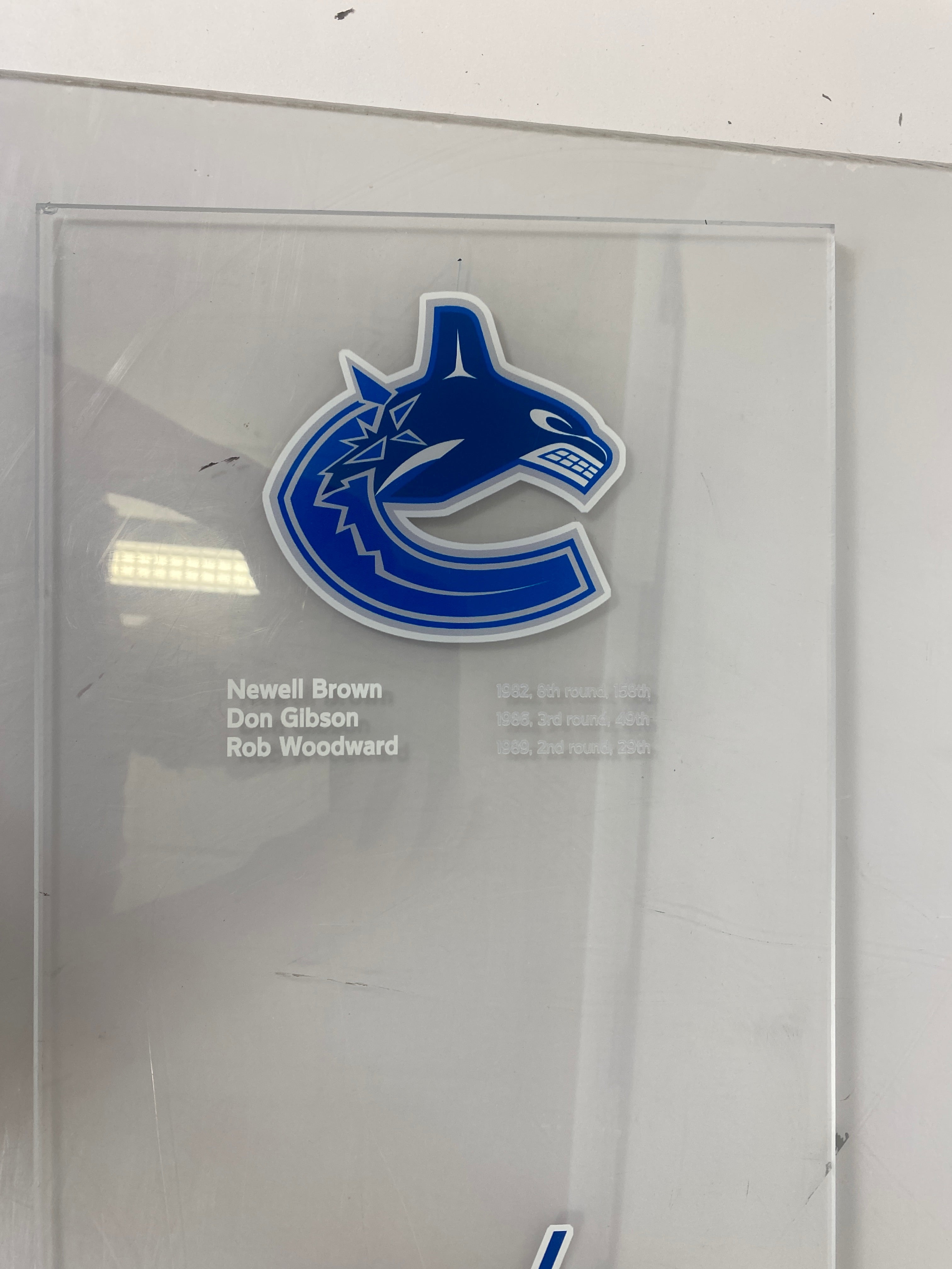 MSU Ice Hockey Acrylic Wall Hanging NHL Draft Picks Canucks Capitals Jets