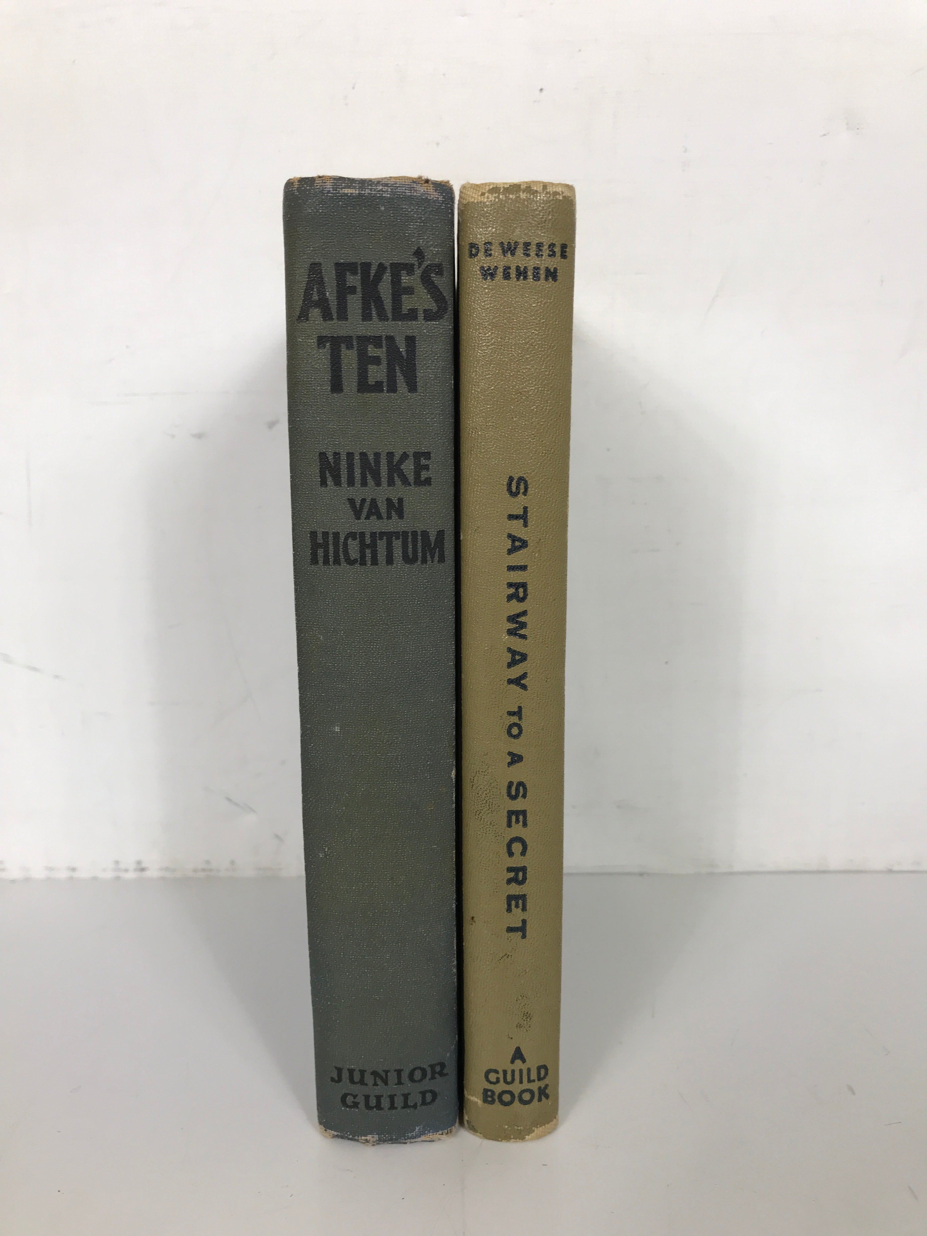 2 Junior Literary Guild Novels: Afke's Ten/Stairway to a Secret 1936-1953 HC