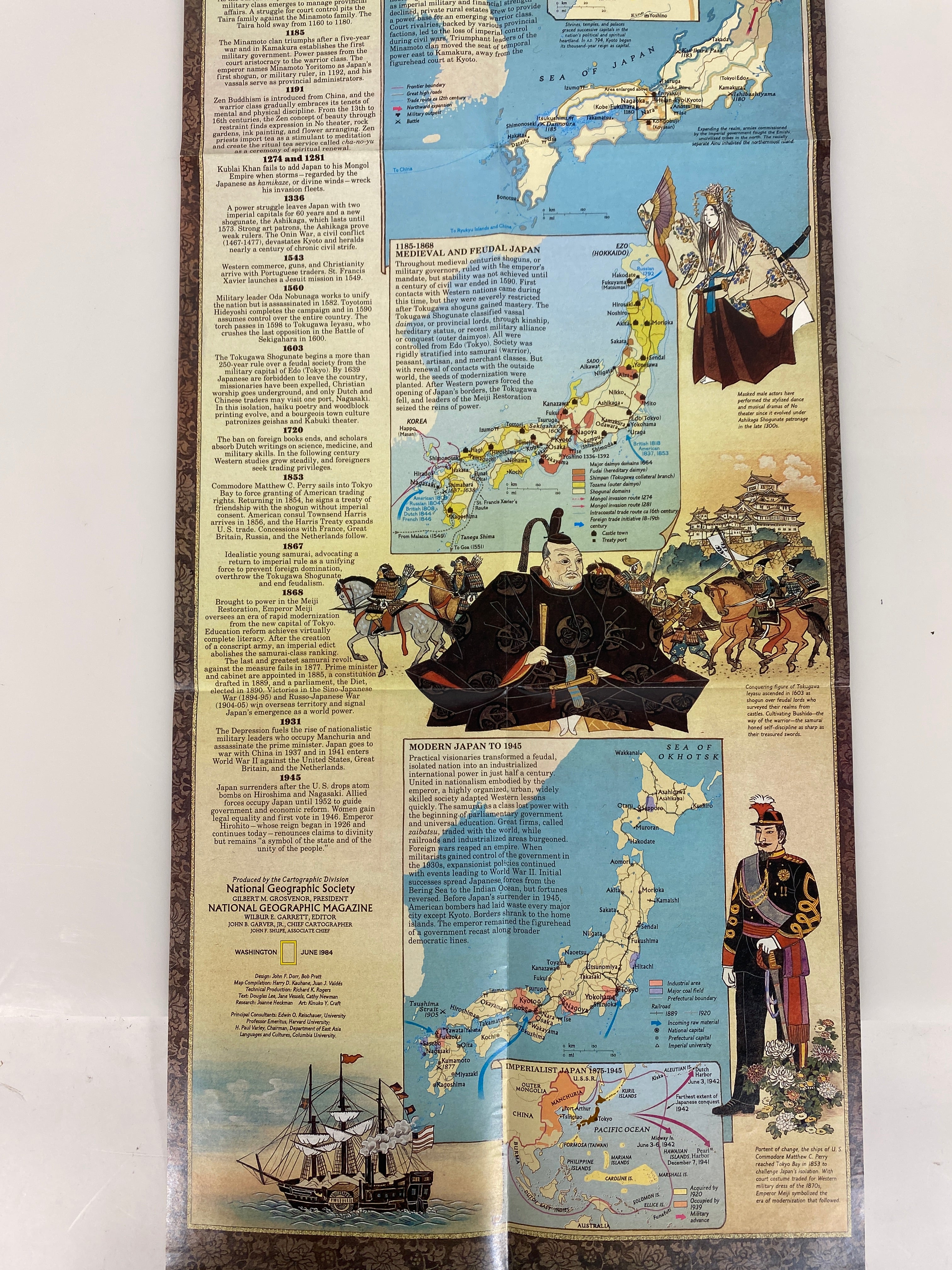 Lot of Vintage Nat Geo Maps of Asia: Indonesia/China/Philippines/Japan/Vietnam