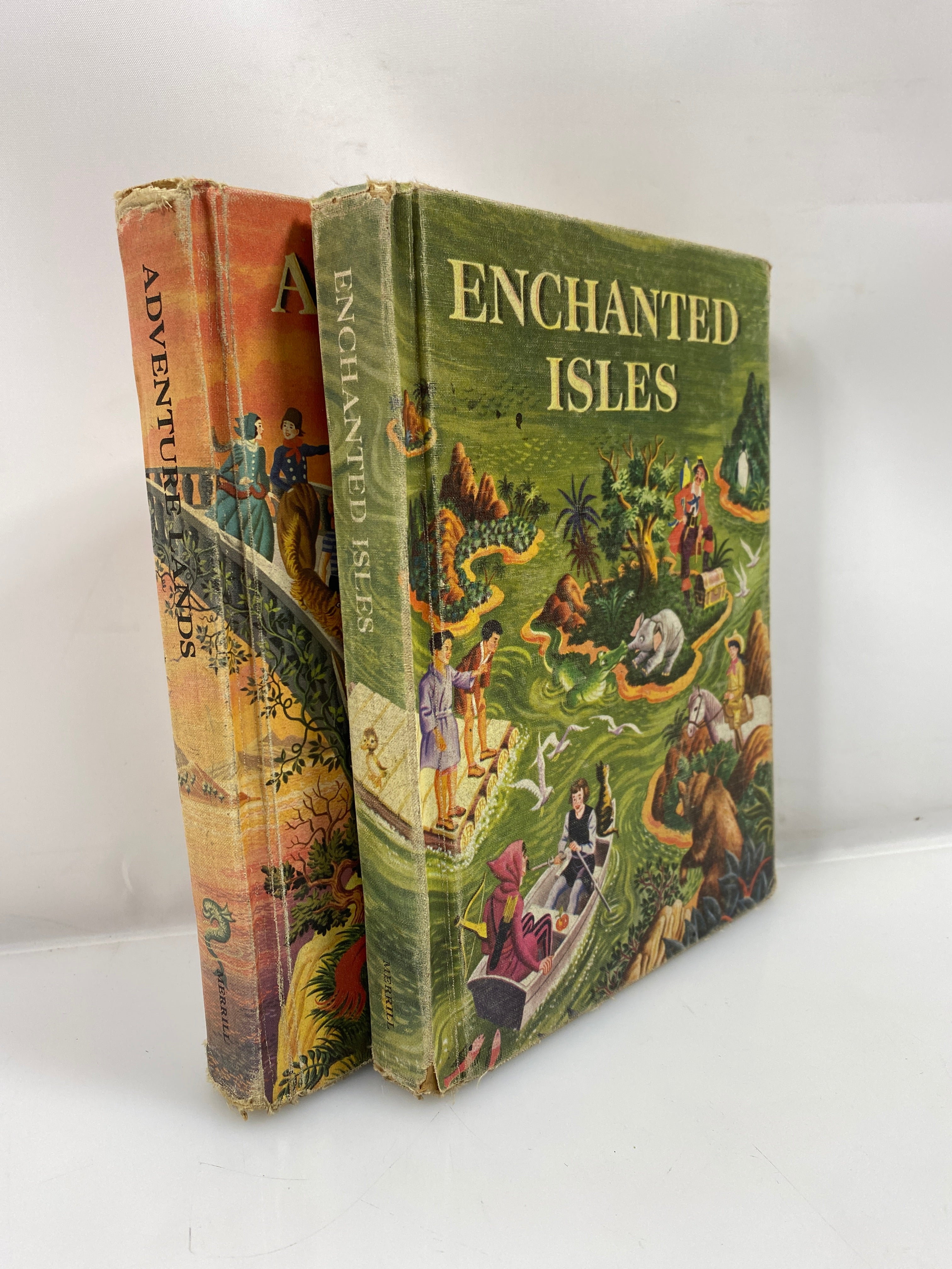 Lot of 2: Adventure Lands/Enchanted Isles 1954 HC
