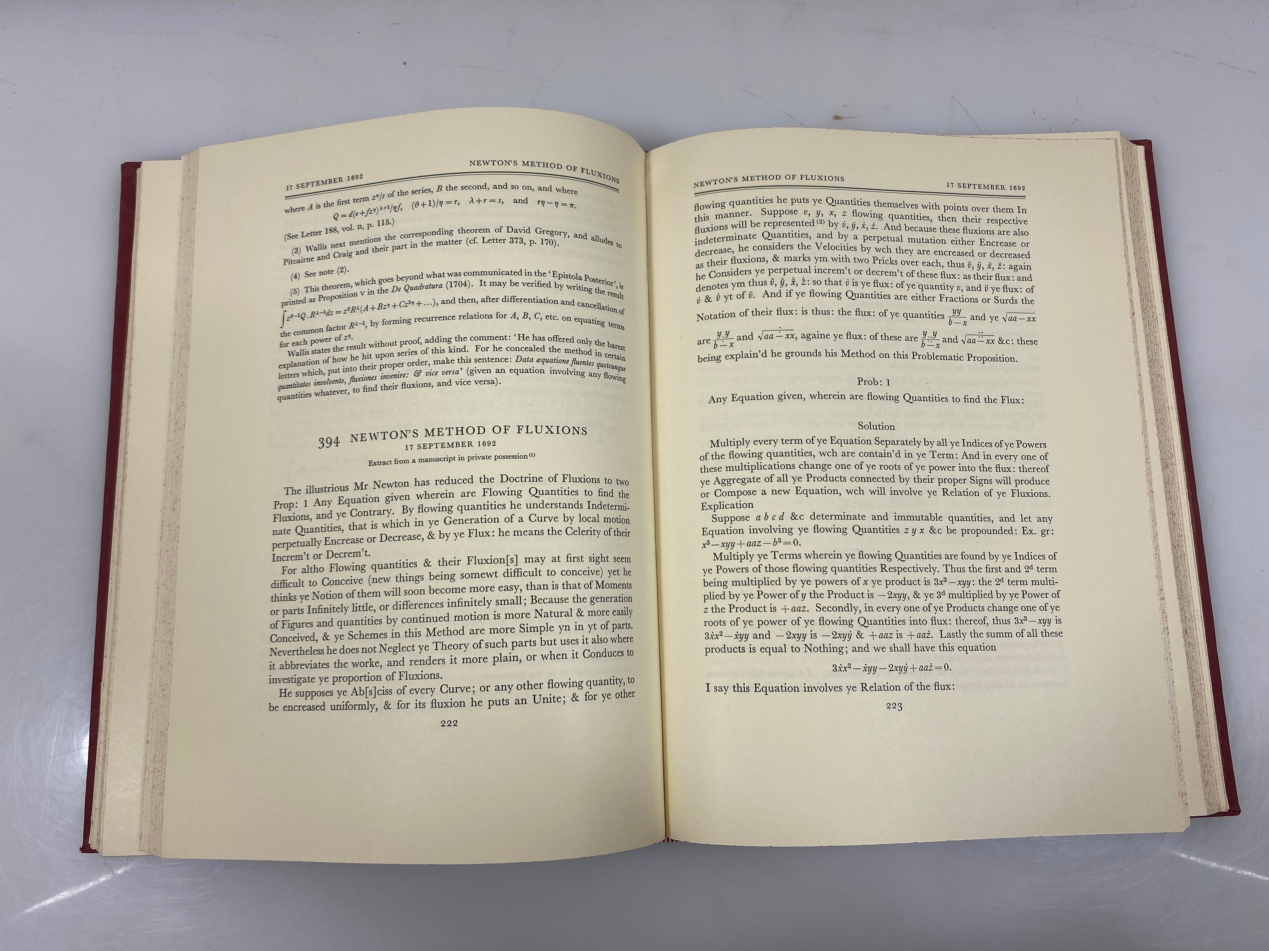 The Correspondence of Isaac Newton Vol III Ex-library 1961 HC