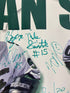 1999-2000 MSU Ice Hockey Poster Signed by Team and Ron Mason CCHA Champs