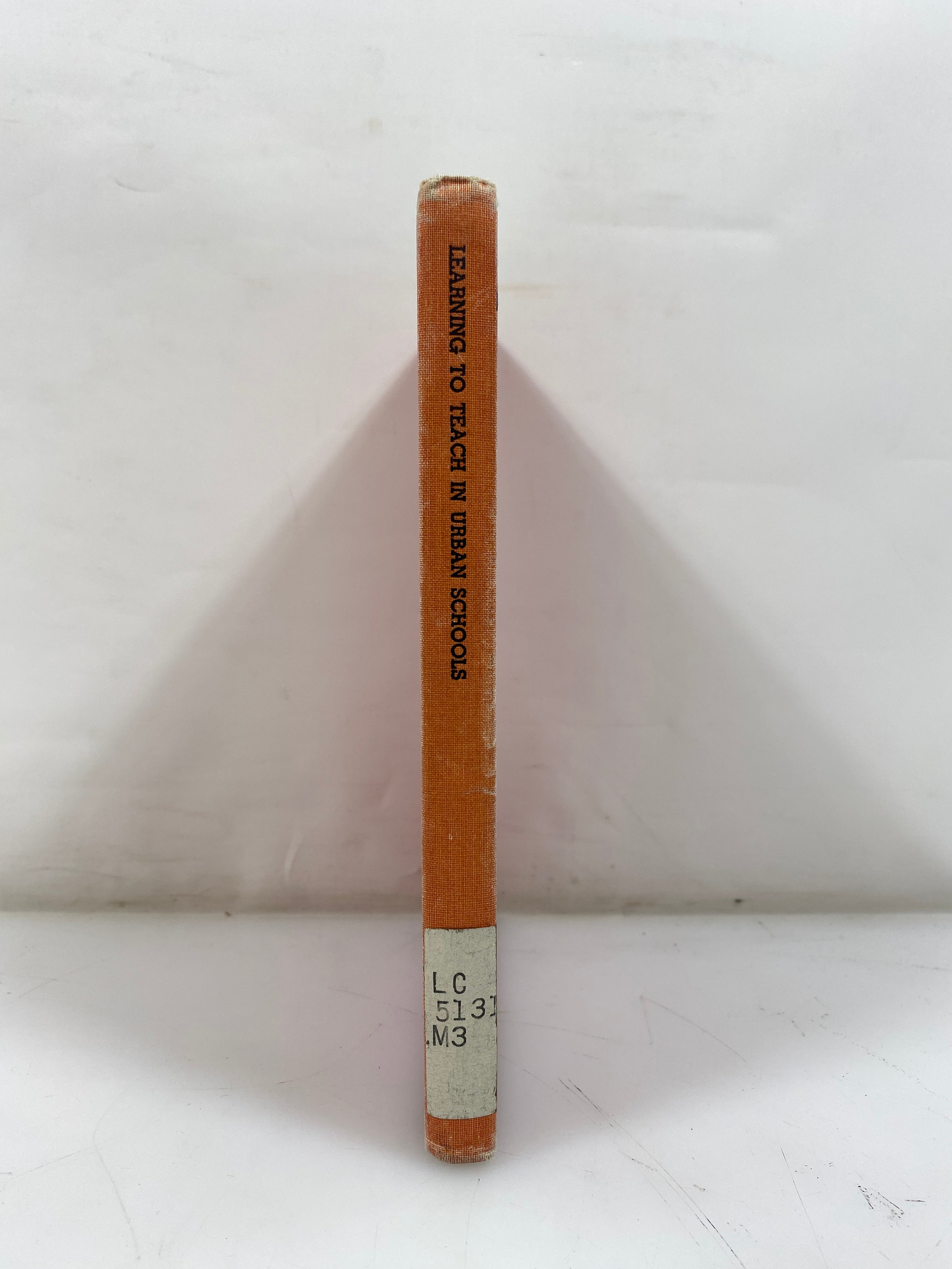 Learning to Teach in Urban Schools by McGeoch Ex-library 1966 HC