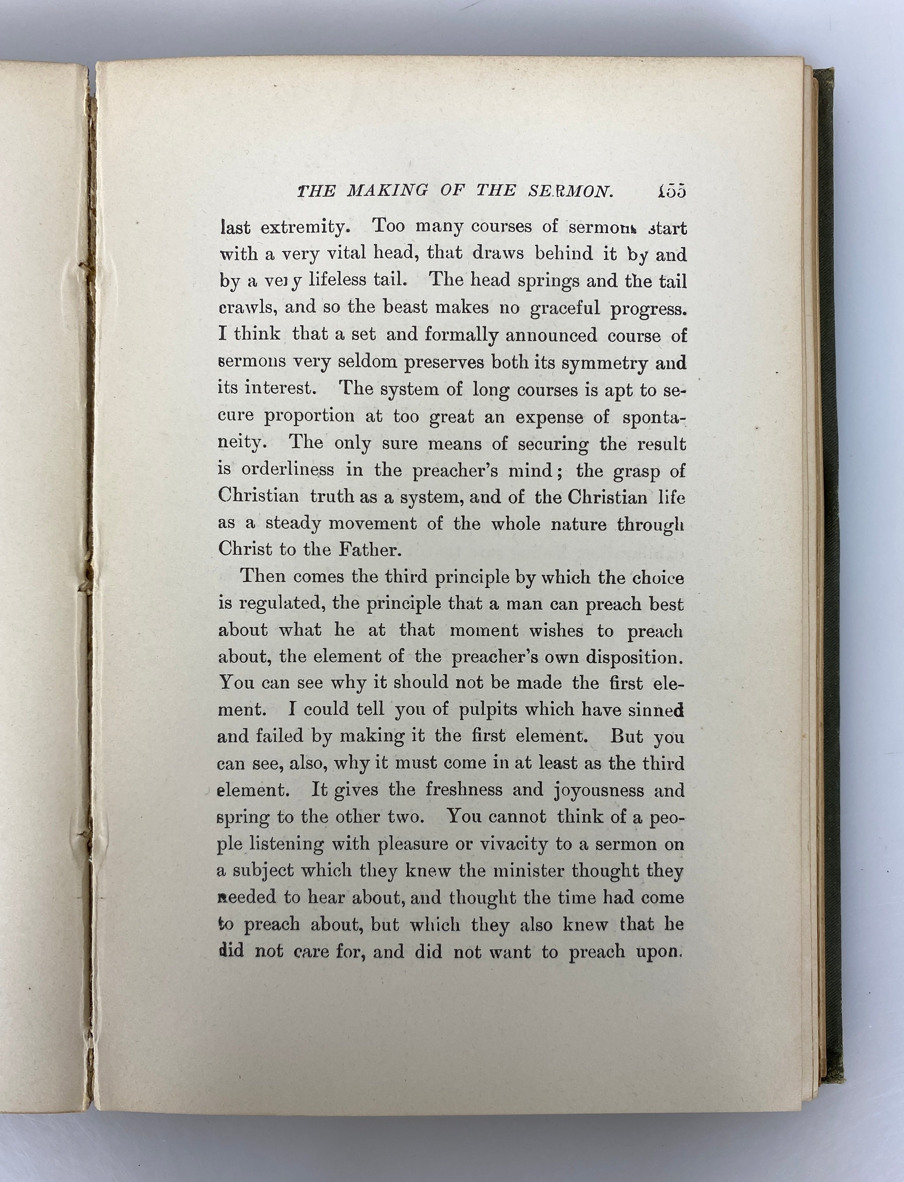 Lectures on Preaching by Phillips Brooks c1880-1890 Antique HC