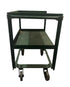 Green Metal Rolling Cart