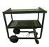 Green Metal Rolling Cart