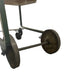 Green Metal Rolling Cart