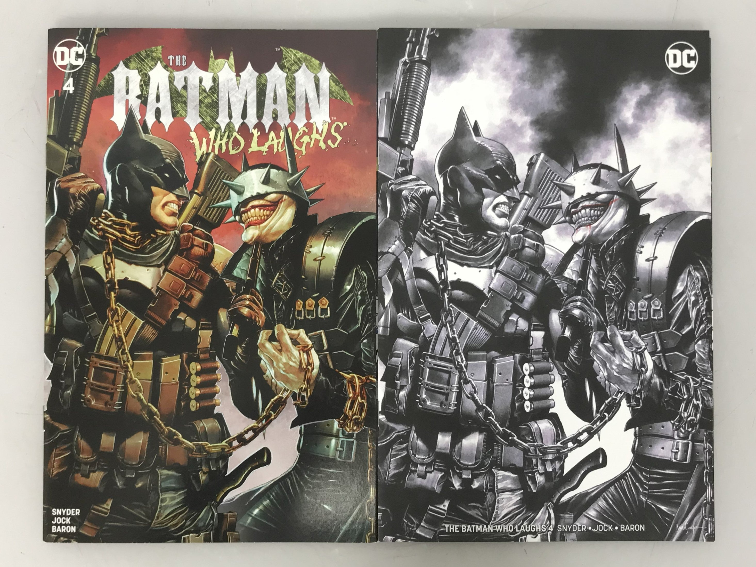 Lot of 2 The Batman Who Laughs 4 2019 Variant Covers Suayan