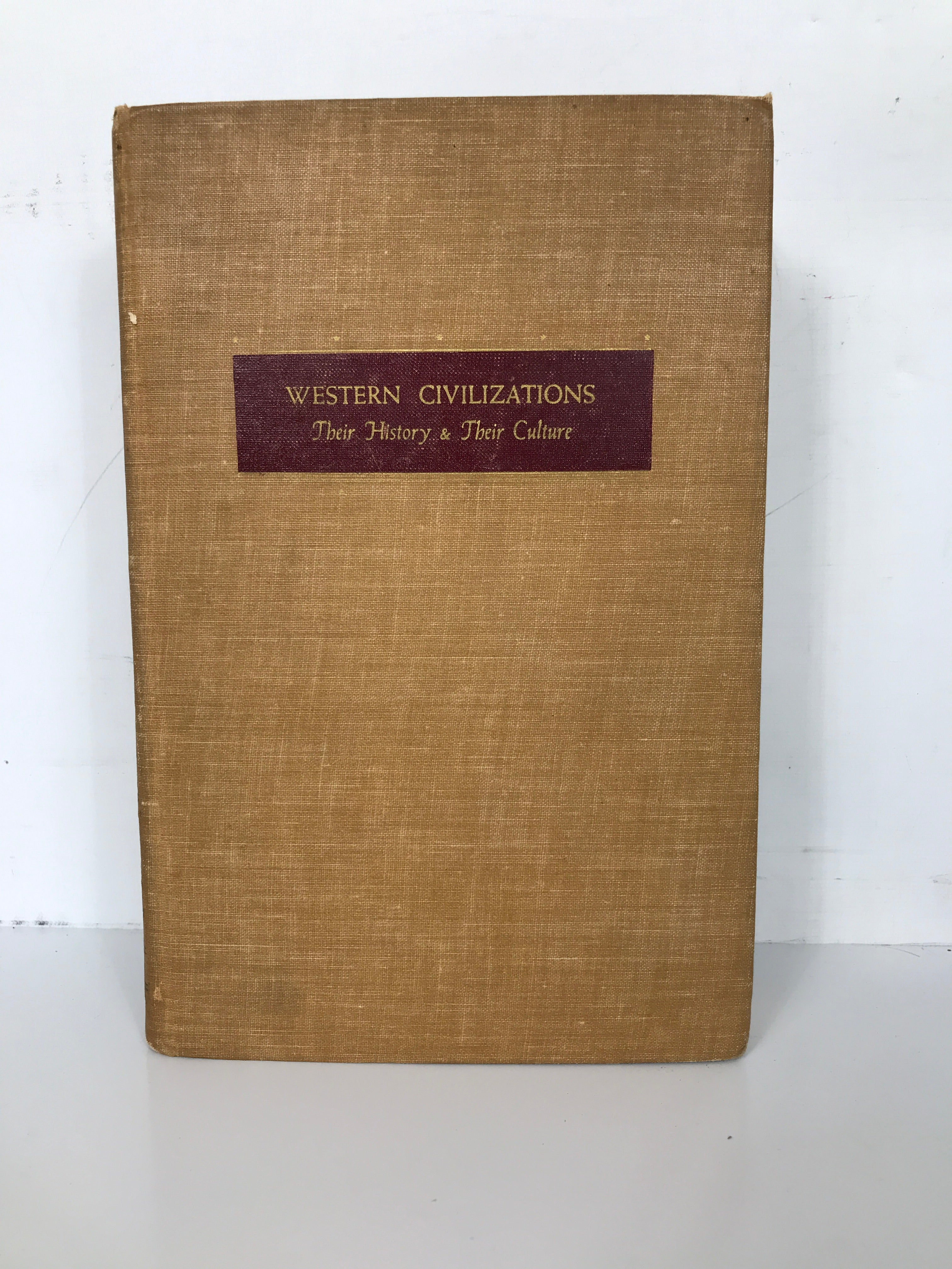 Western Civilizations Their History & Their Culture Edward McNall Burns 1941 HC