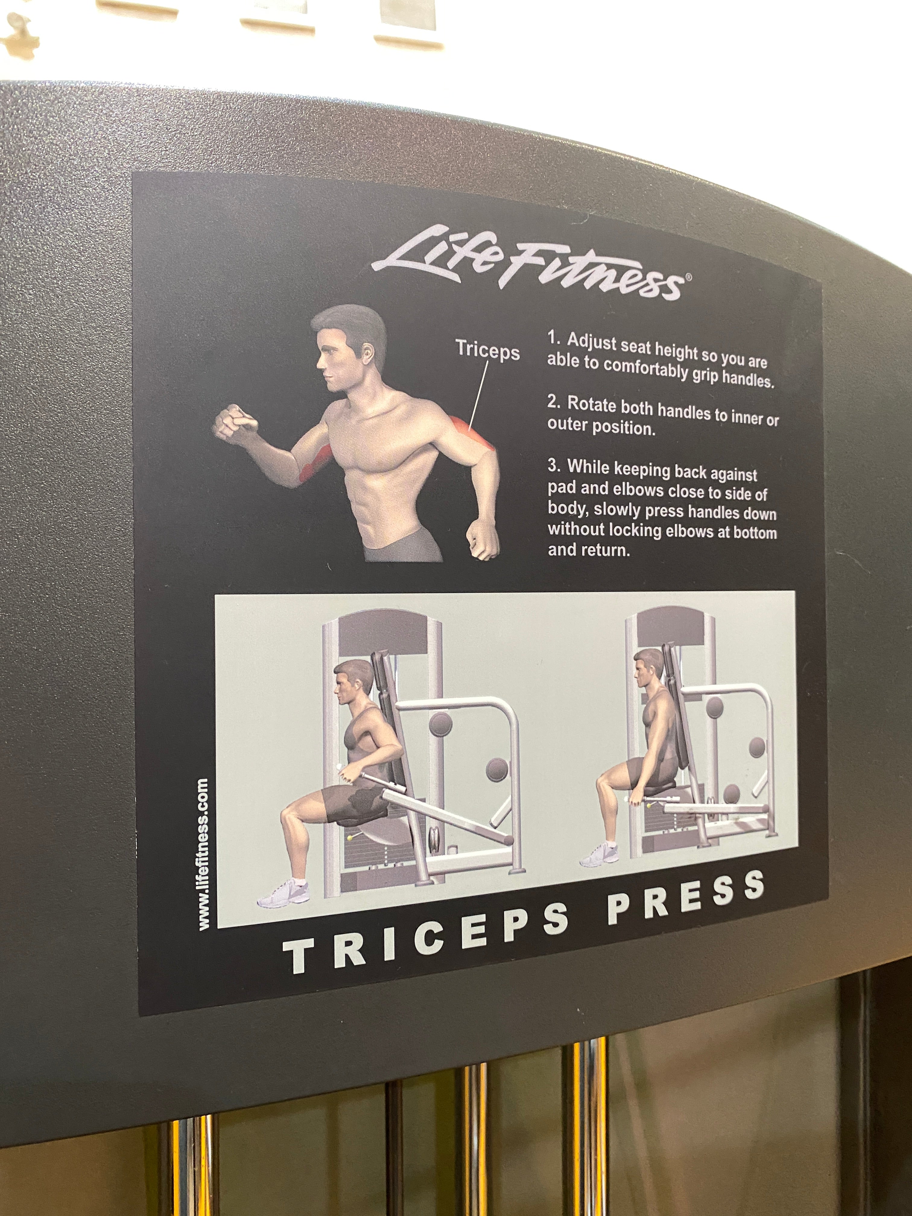 Life Fitness Triceps Press