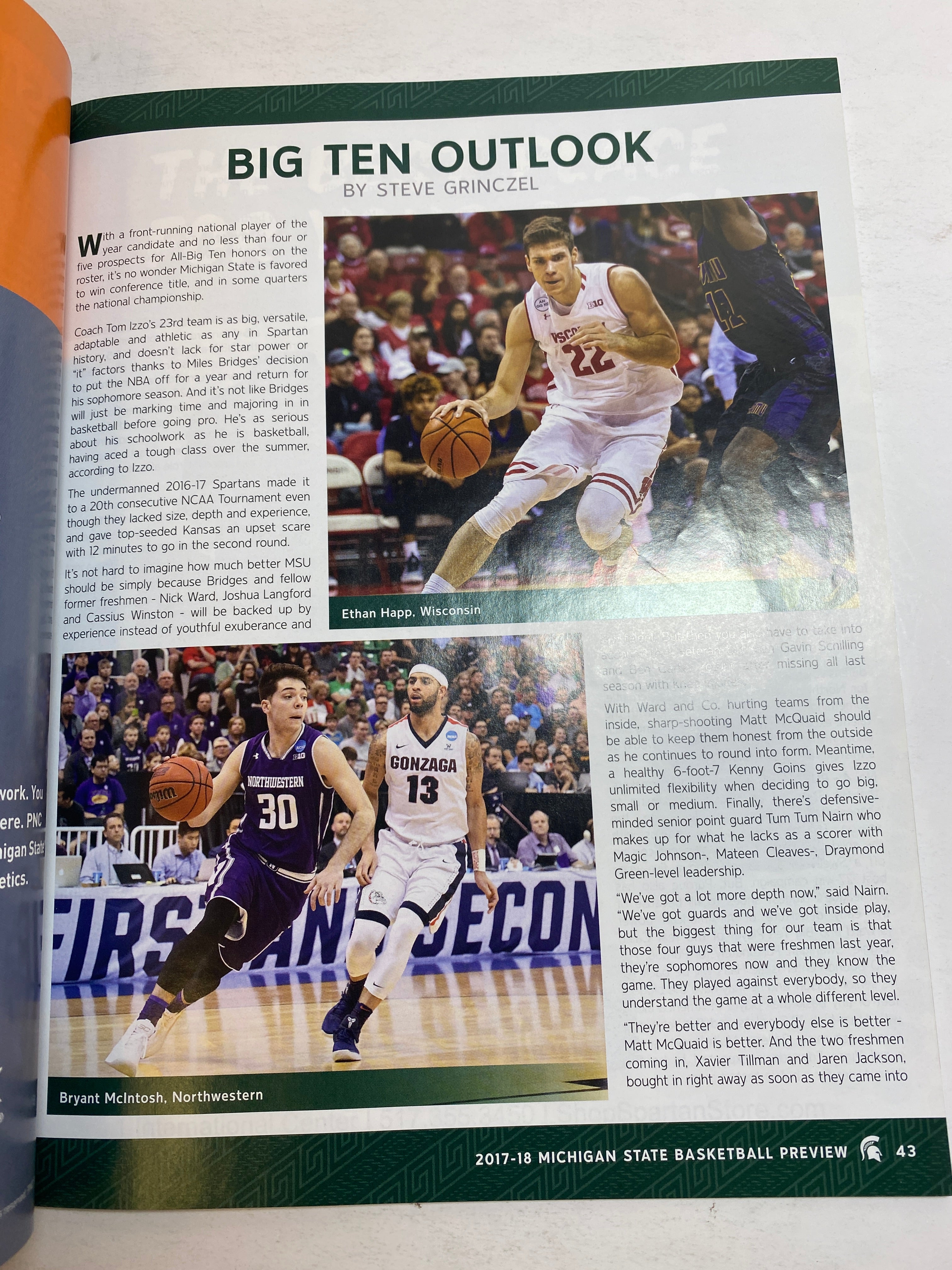 2017-2018 MSU Michigan State Basketball Official Preview