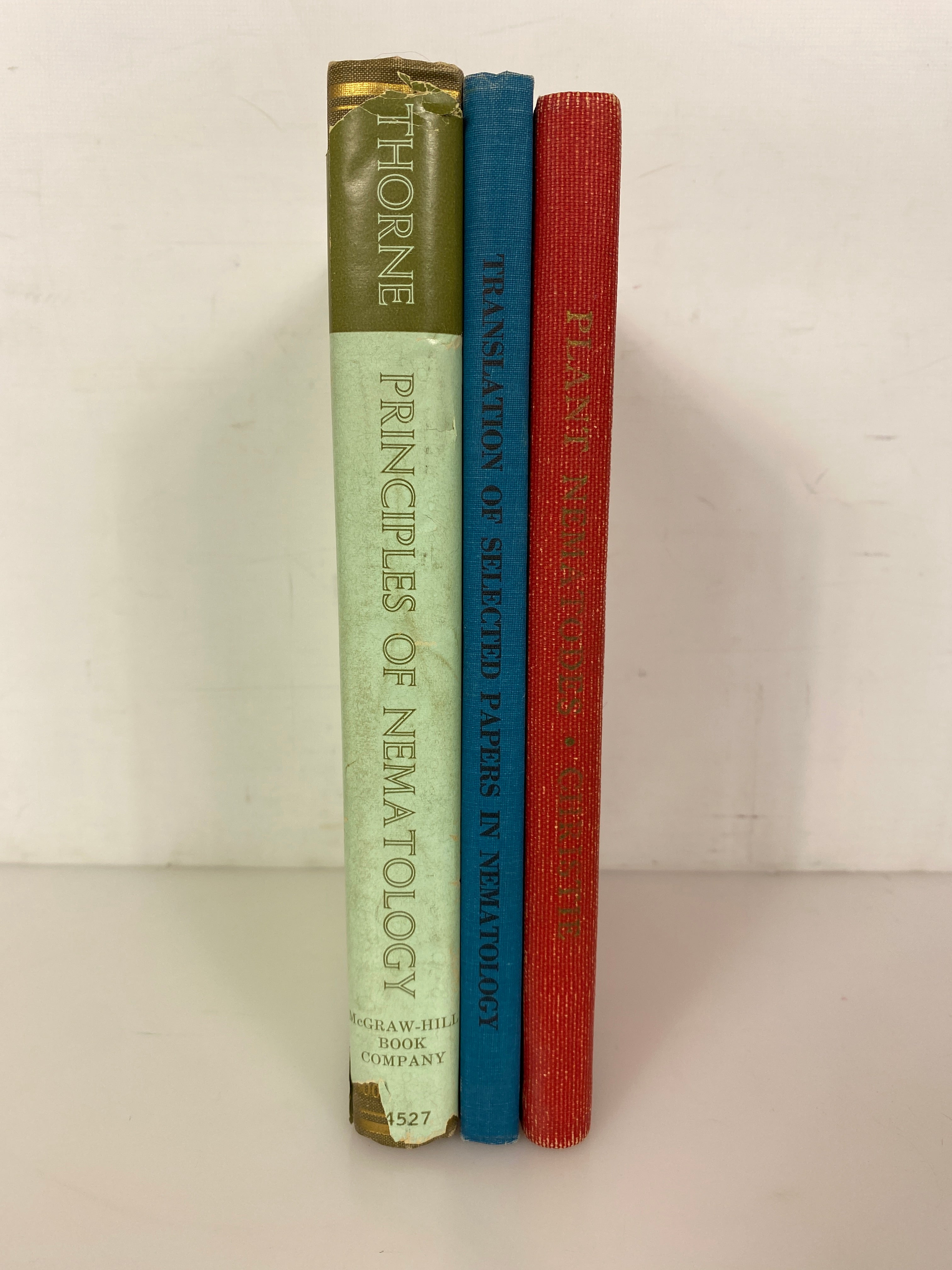 Lot of 3 Volumes: Nematodes/Nematology 1959-1961 Vintage HC