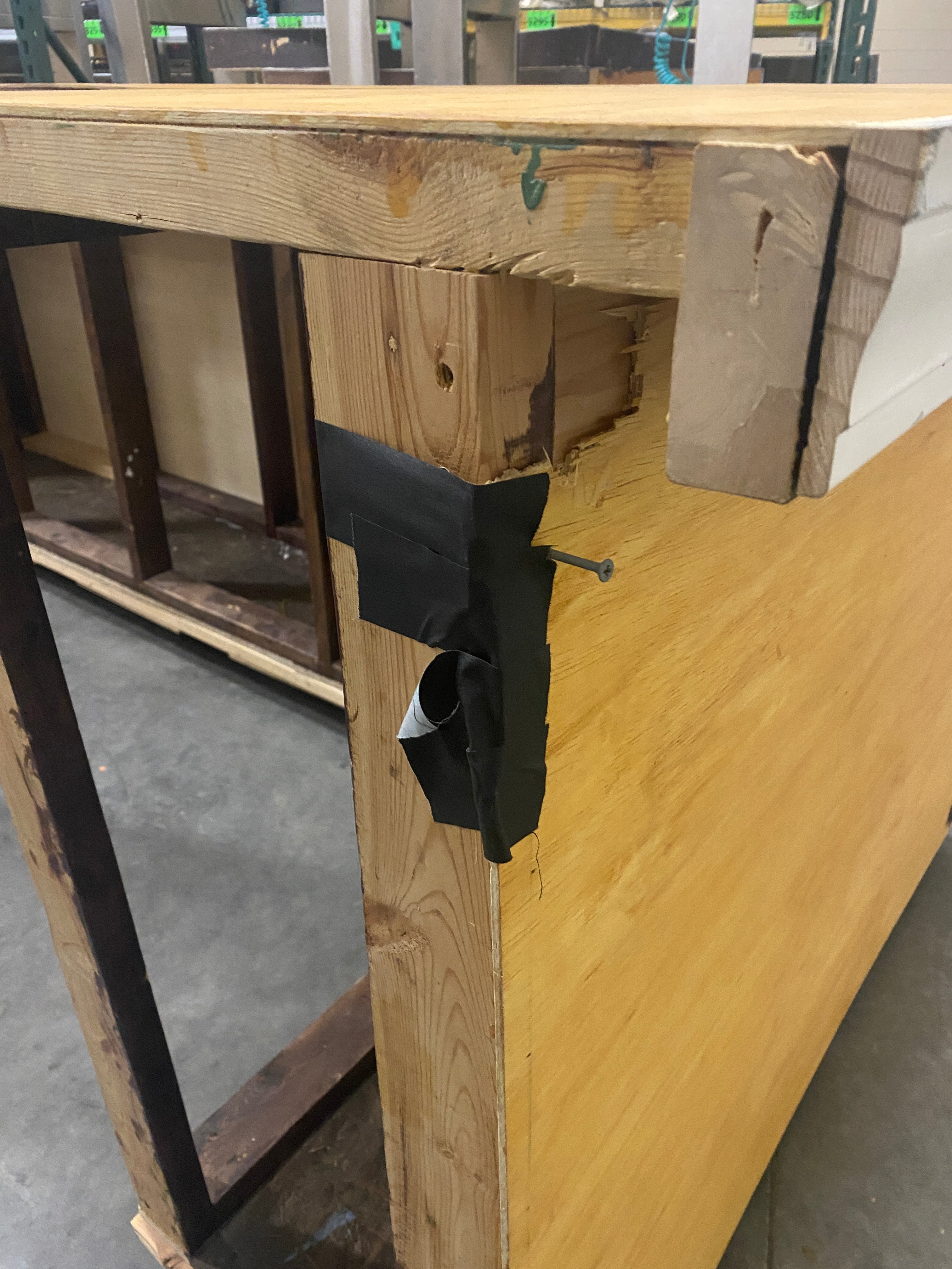 L-Shaped Wooden Counter or Standing Bar