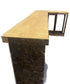 L-Shaped Wooden Counter or Standing Bar
