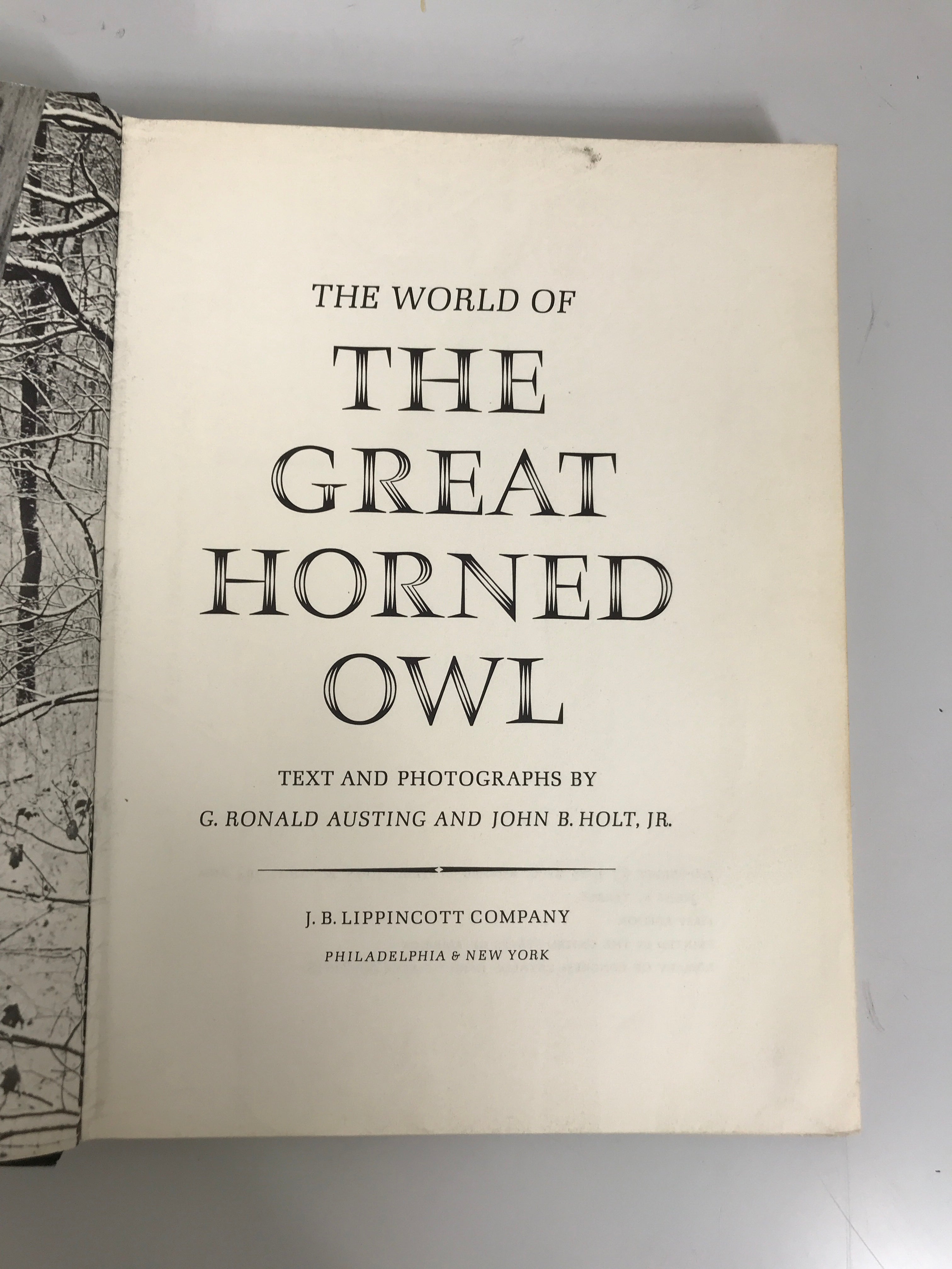 Lot of 2: Great Horned Owl/Birds of Prey 1966-67 Ex-Library HCDJ