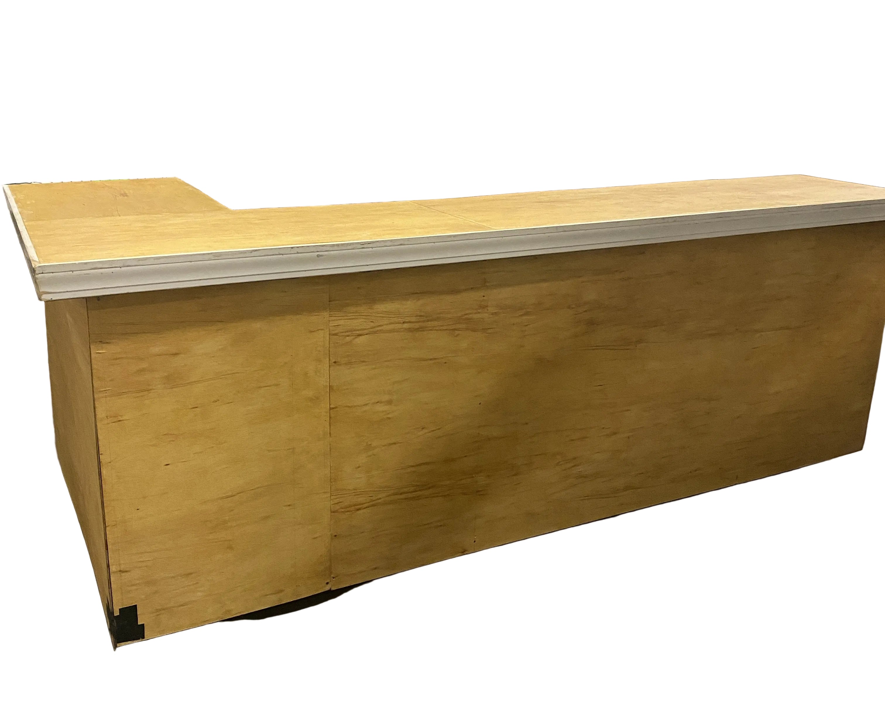L-Shaped Wooden Counter or Standing Bar