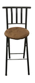 Aluminum Barstool with Leather Seating