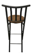 Aluminum Barstool with Leather Seating