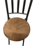 Aluminum Barstool with Leather Seating