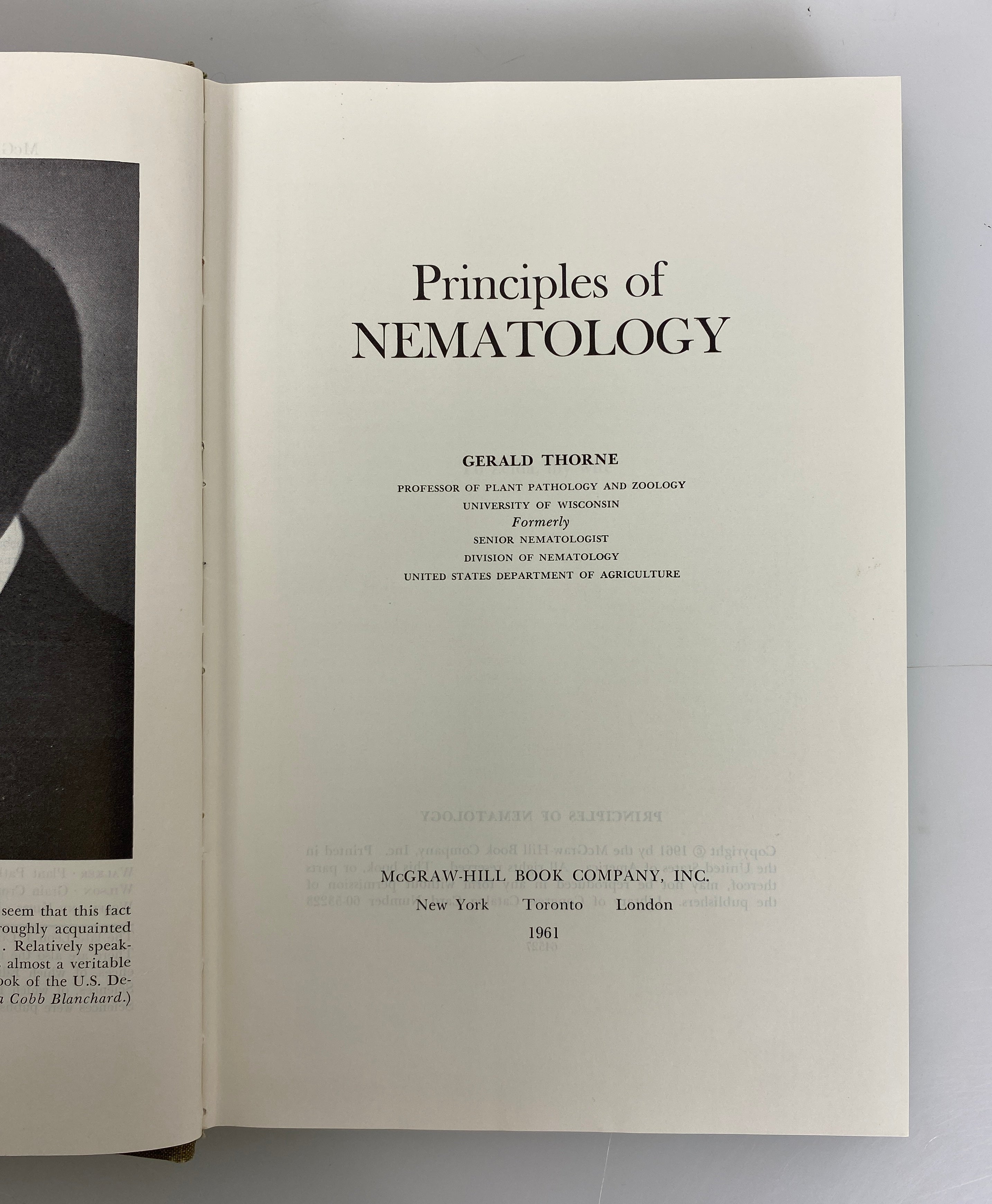 Lot of 3 Volumes: Nematodes/Nematology 1959-1961 Vintage HC