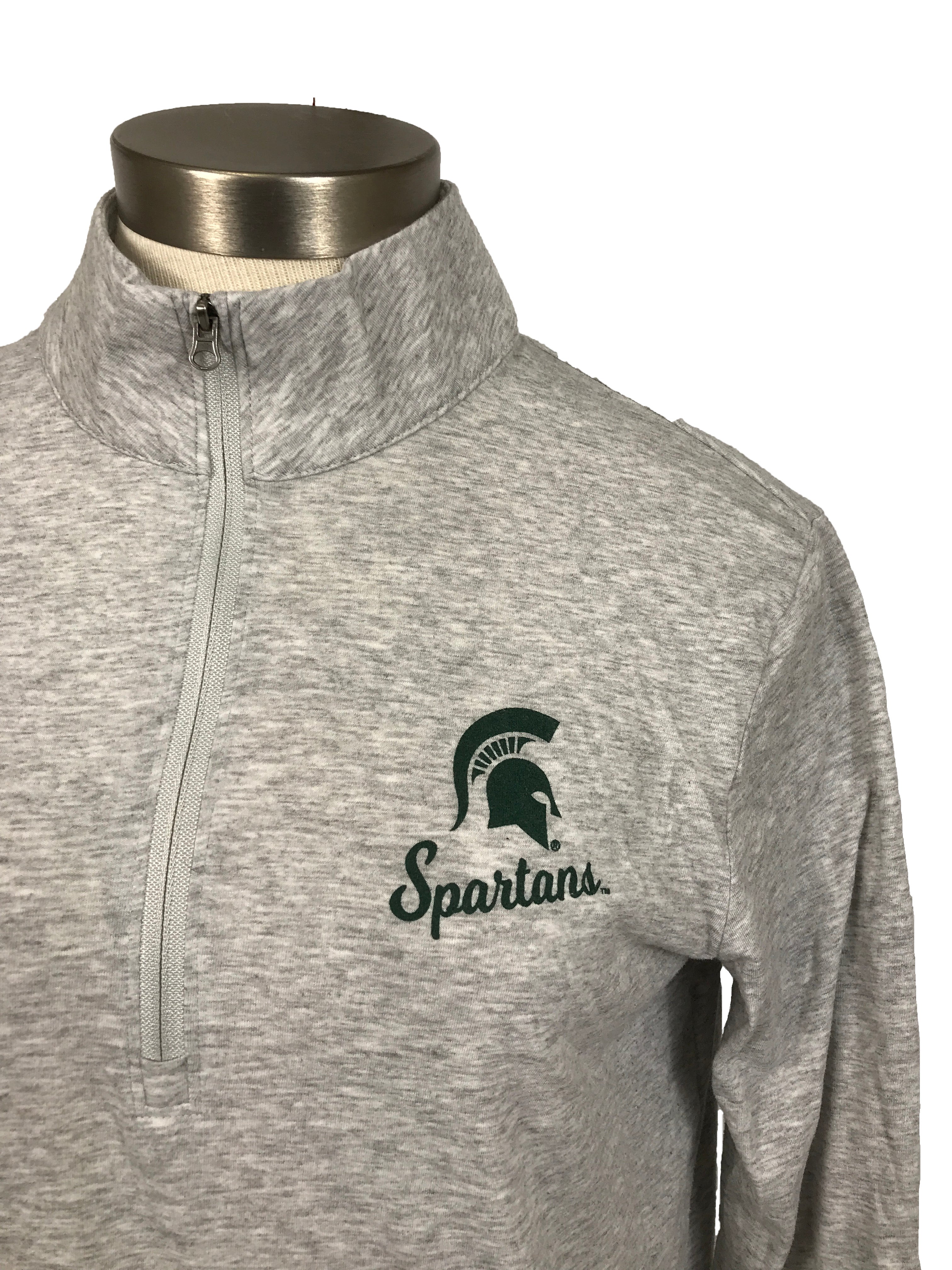 Champion MSU Gray Half-Zip Women's Size Medium