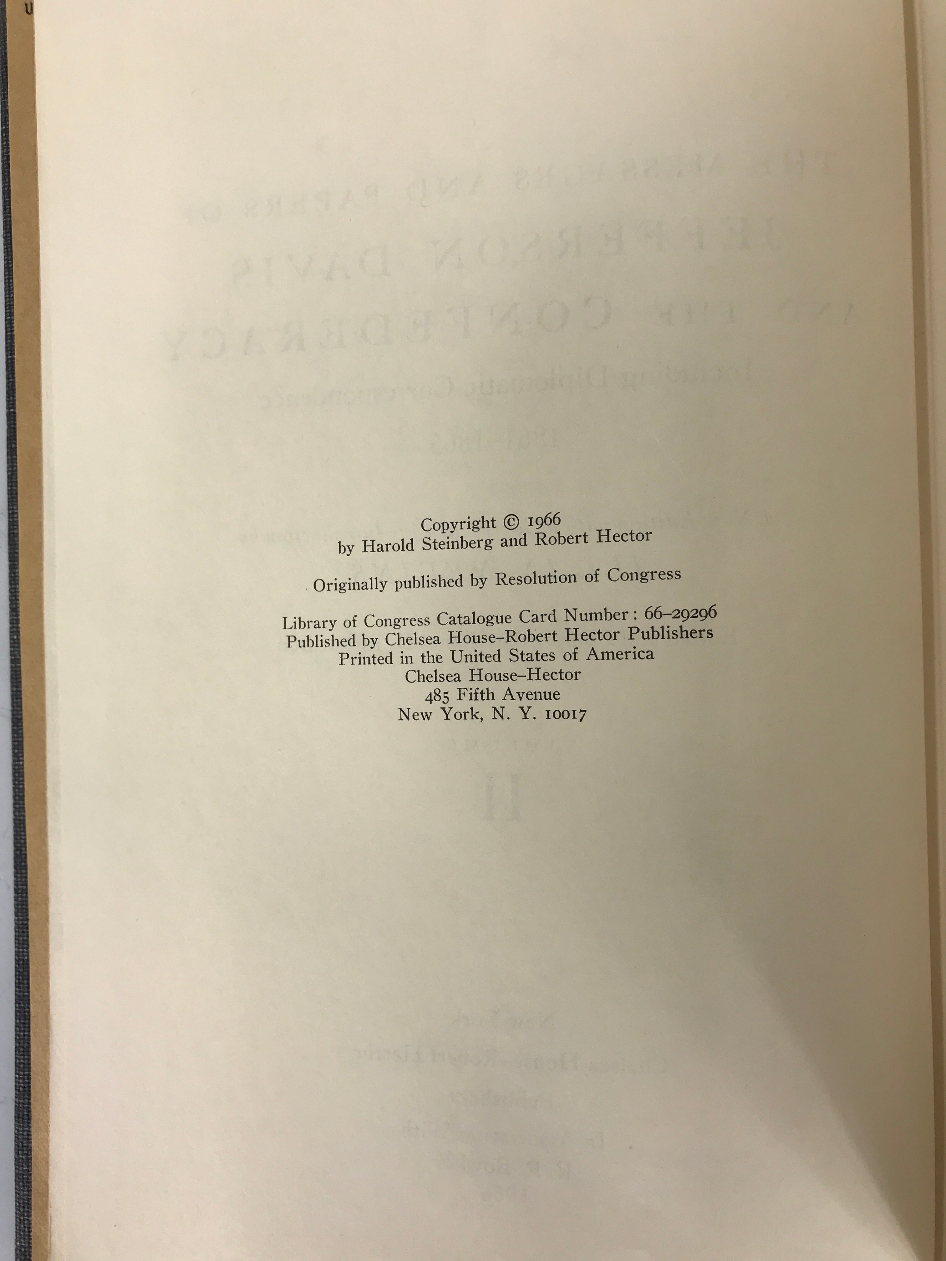 2 Vols: The Messages & Papers of Jefferson Davis by Nevins 1966 HC Ex-Library