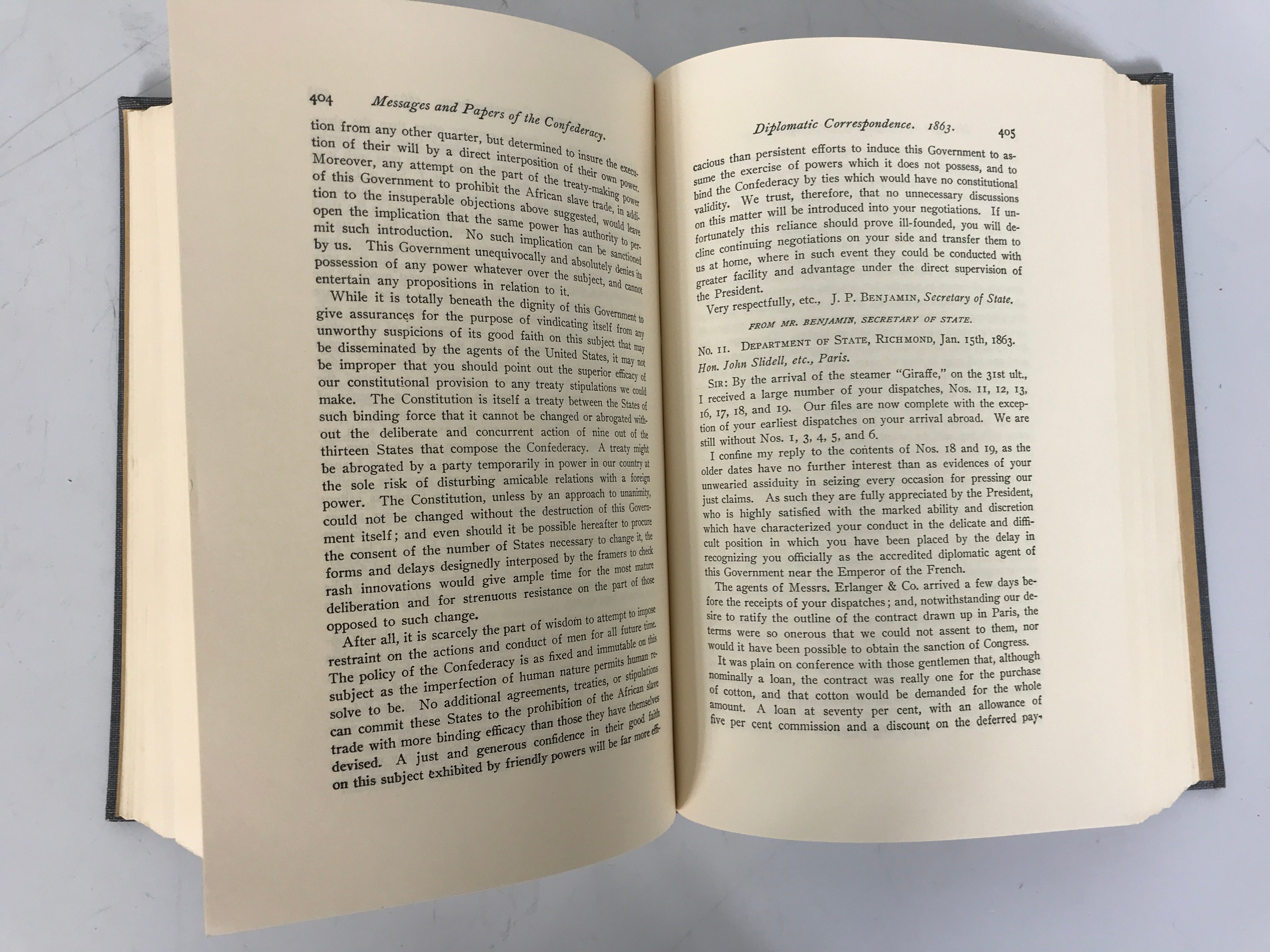 2 Vols: The Messages & Papers of Jefferson Davis by Nevins 1966 HC Ex-Library