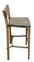 Emeco by Young Metal and Wood Barstool Chair