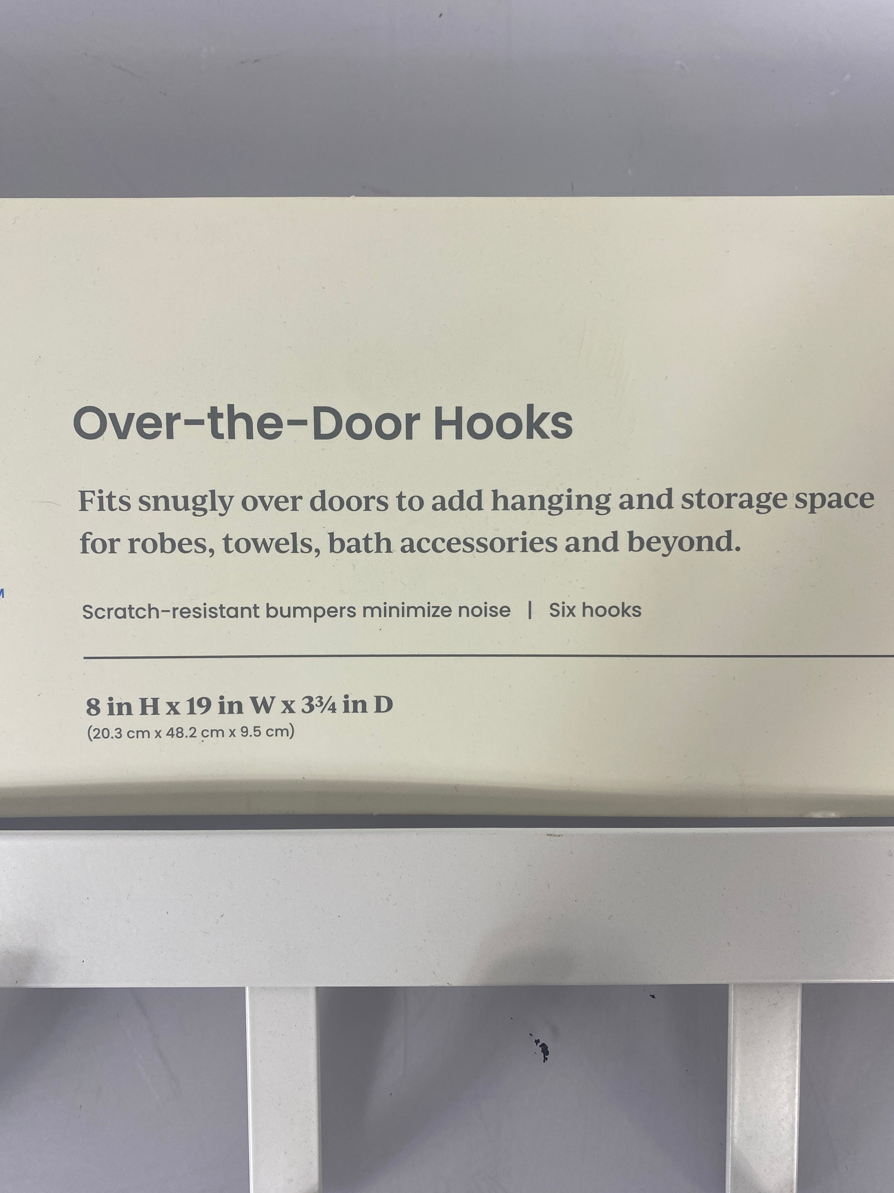 Brighthooks Over-the-Door-Hooks in White