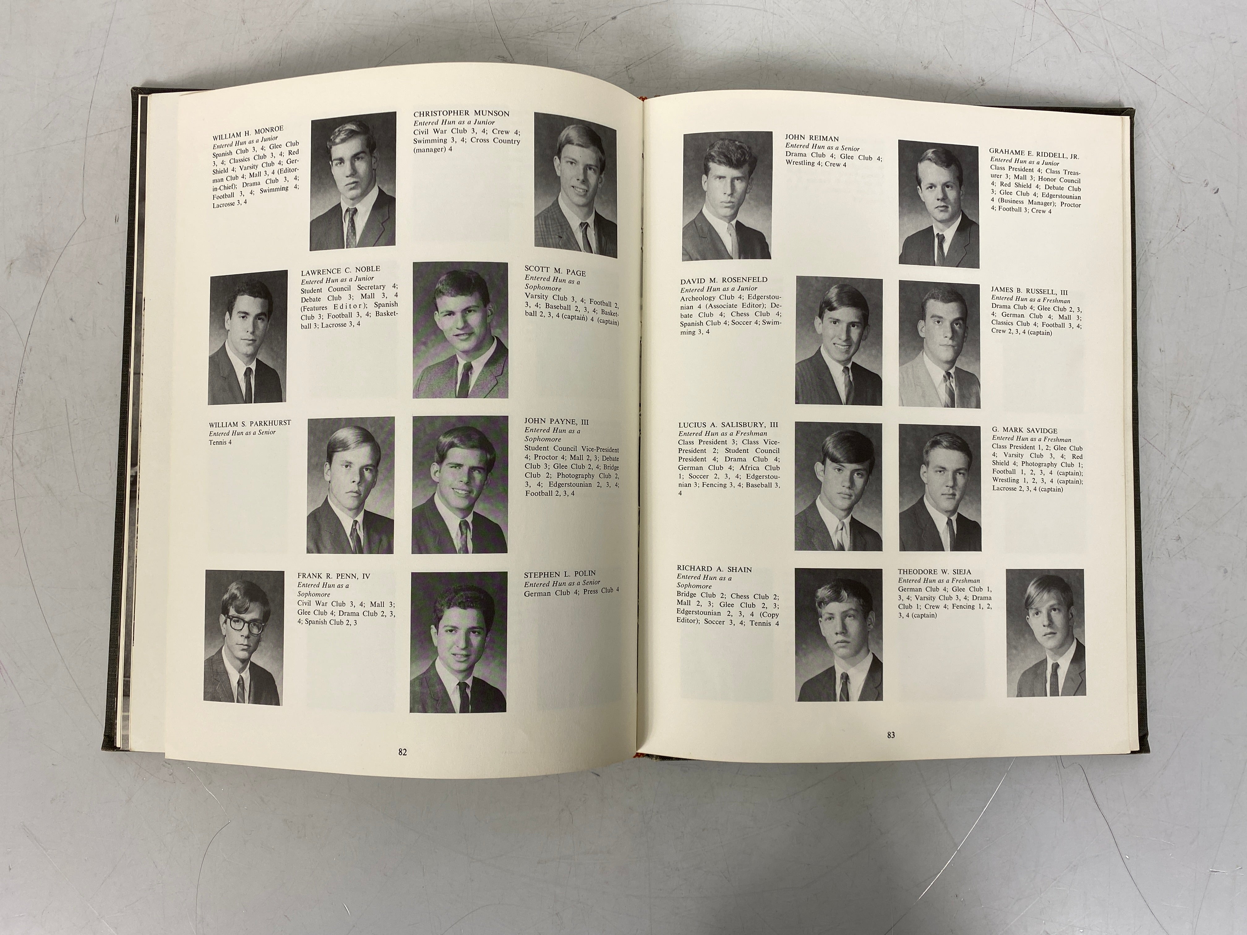 1965 Yearbook The Hun School Princeton New Jersey HC
