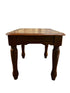 Sunburst Veneer Wooden Side Table