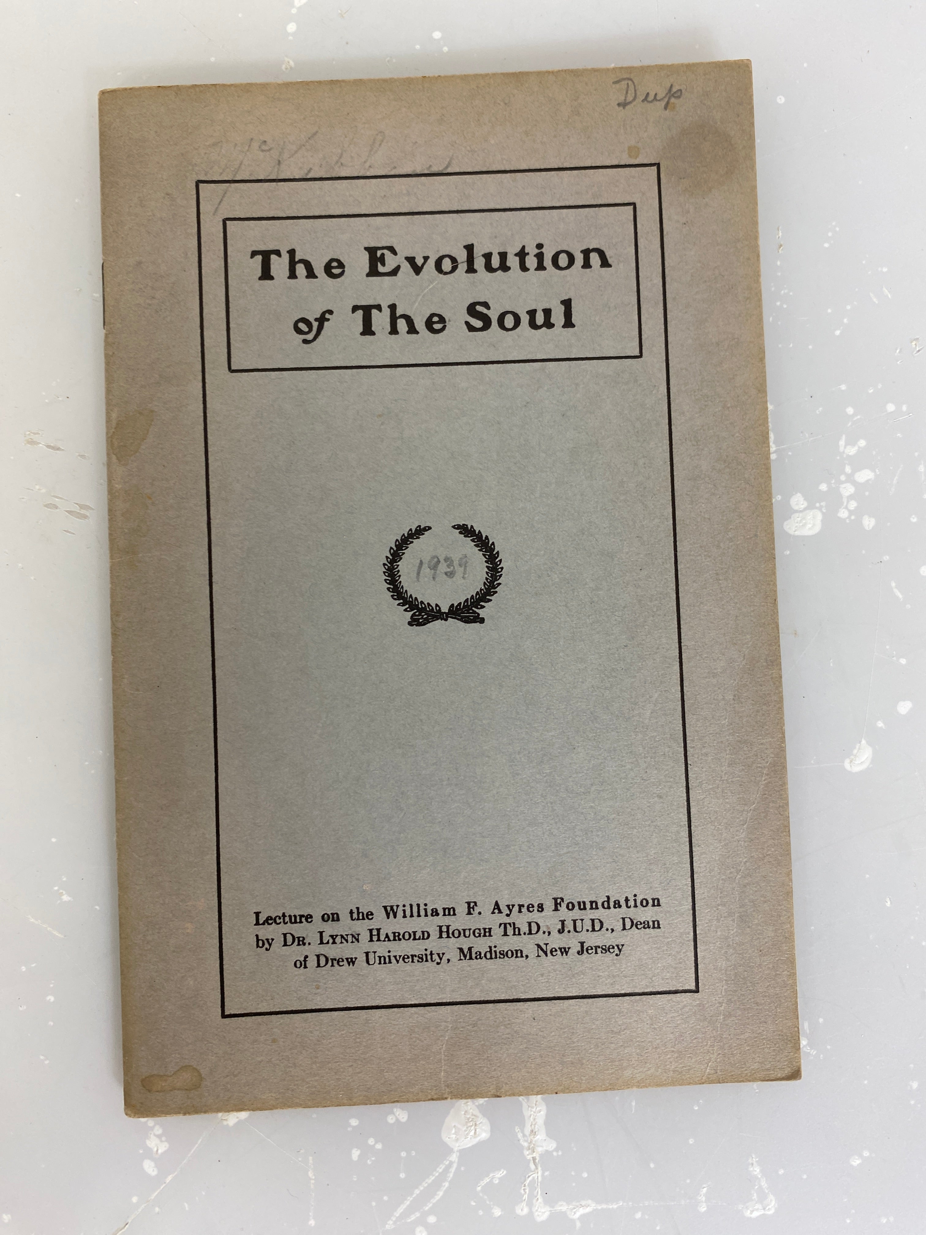 Lot of 6 The Evolution of the Soul Lectures c1930s SC