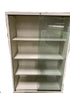 Steelcase #2295DL Metal Cabinet With Sliding Glass Doors