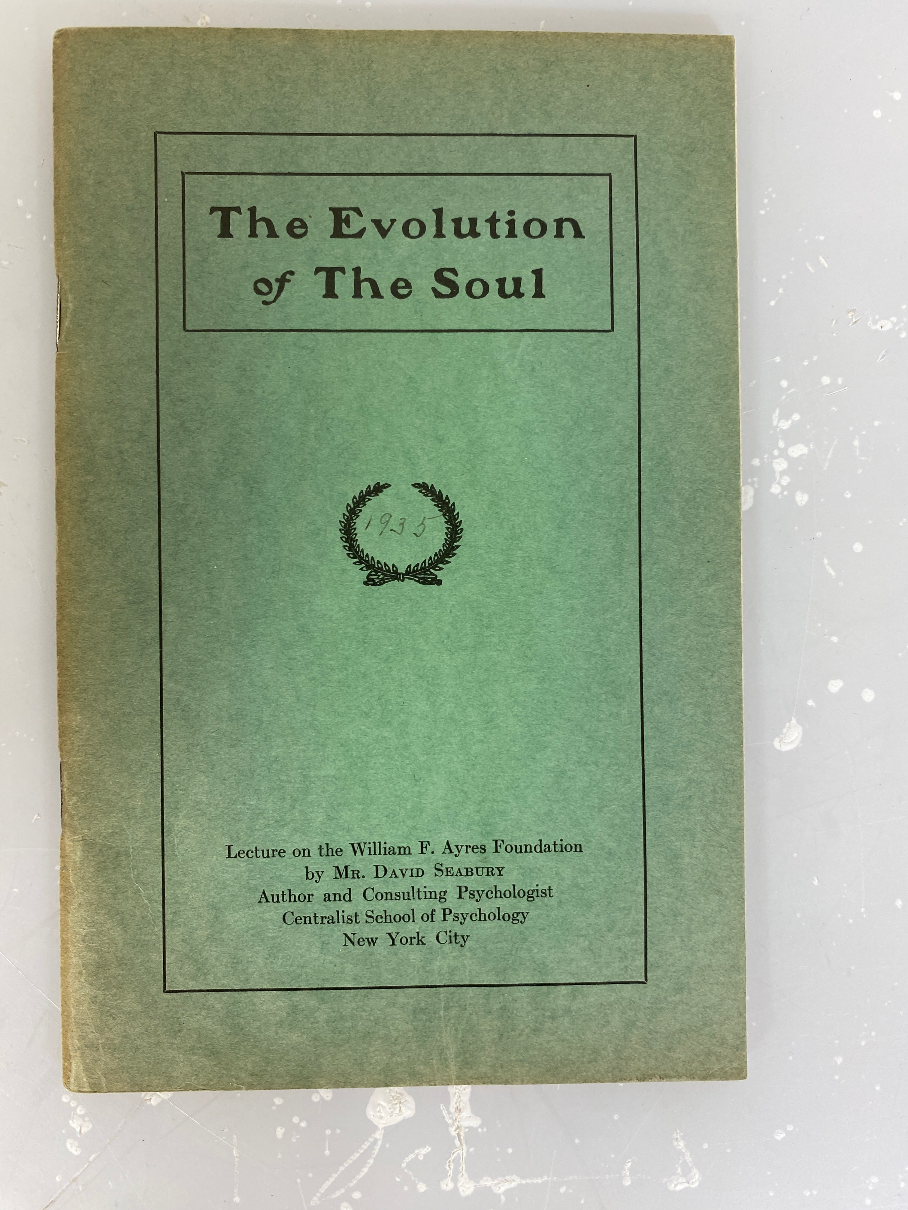 Lot of 6 The Evolution of the Soul Lectures c1930s SC