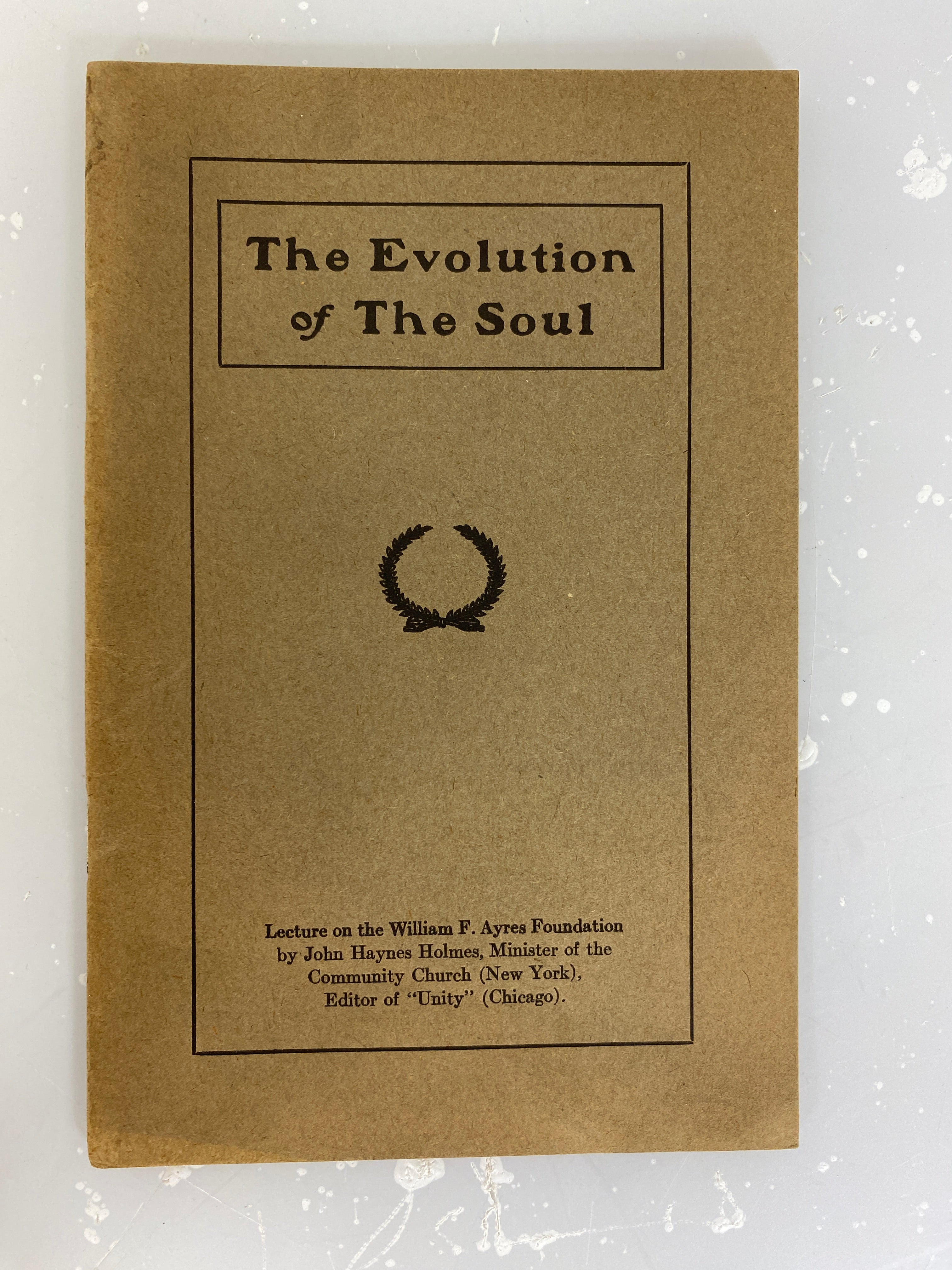 Lot of 6 The Evolution of the Soul Lectures c1930s SC