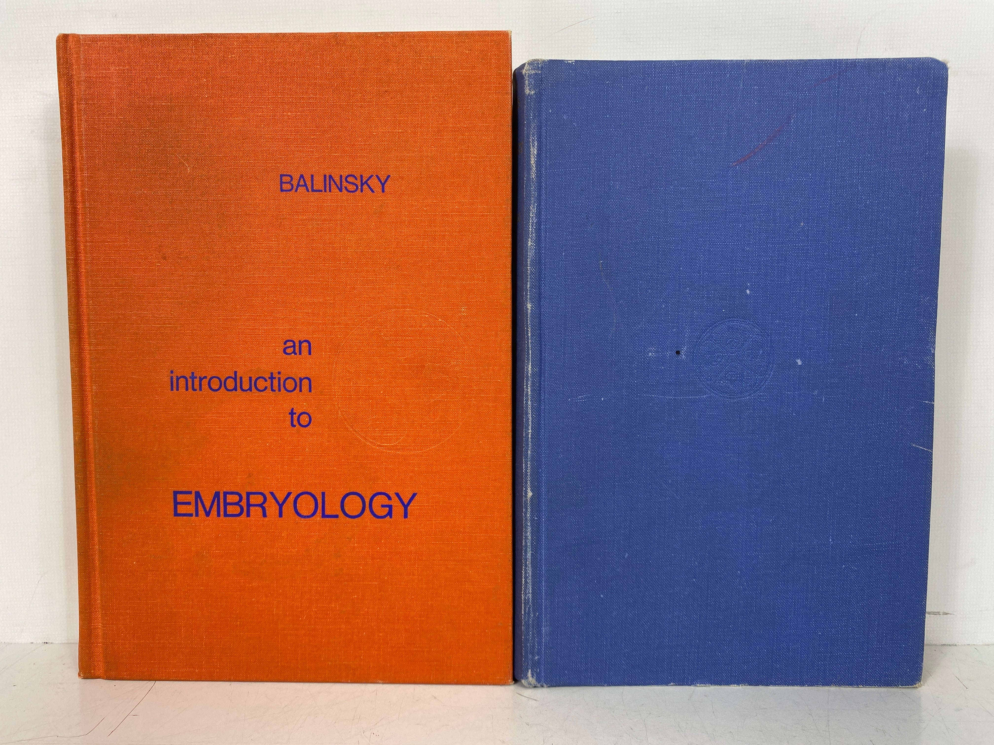 2 Vols: Principles of Embryology/An Introduction to Embryology 1960-70 HC