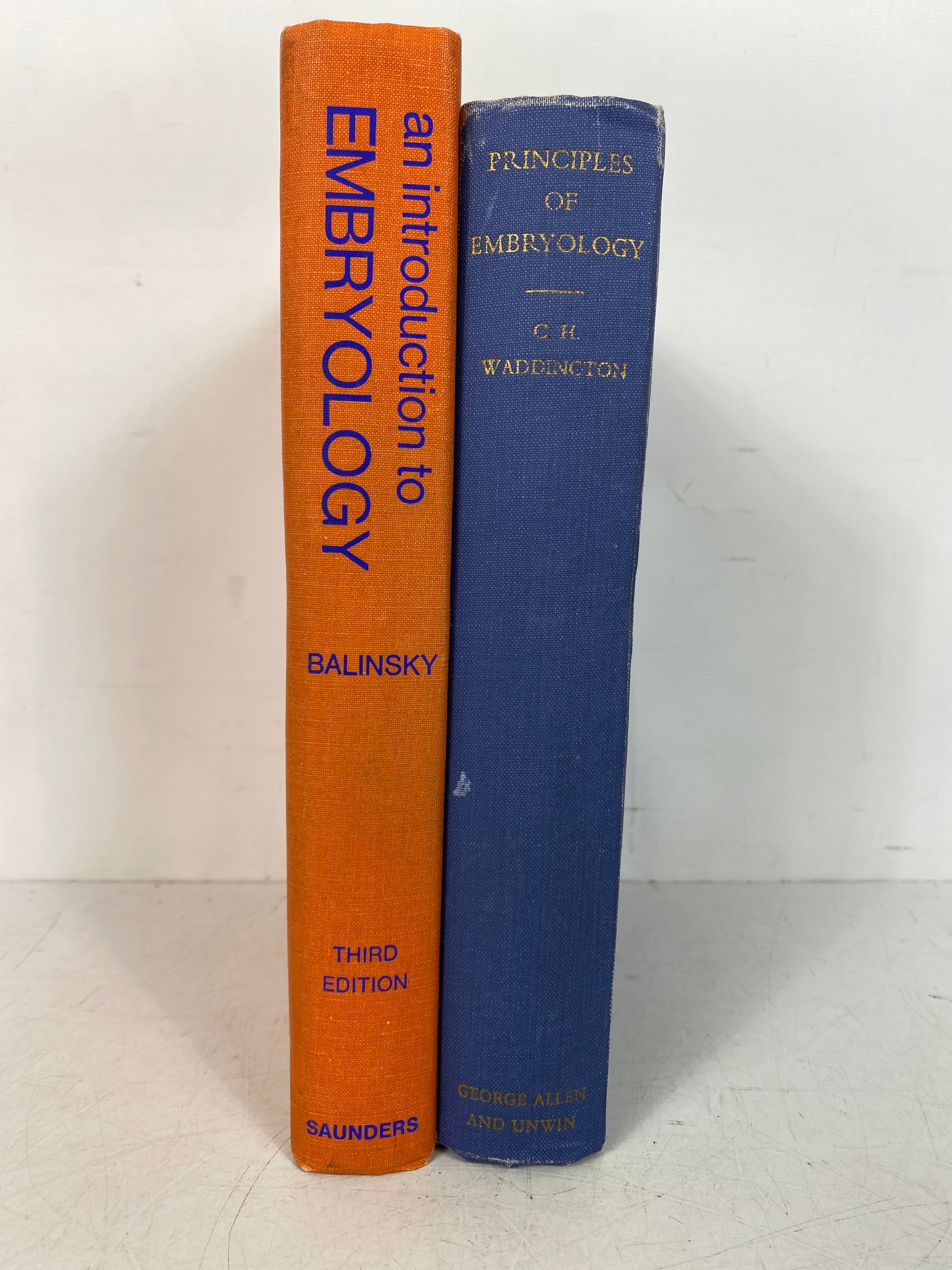 2 Vols: Principles of Embryology/An Introduction to Embryology 1960-70 HC