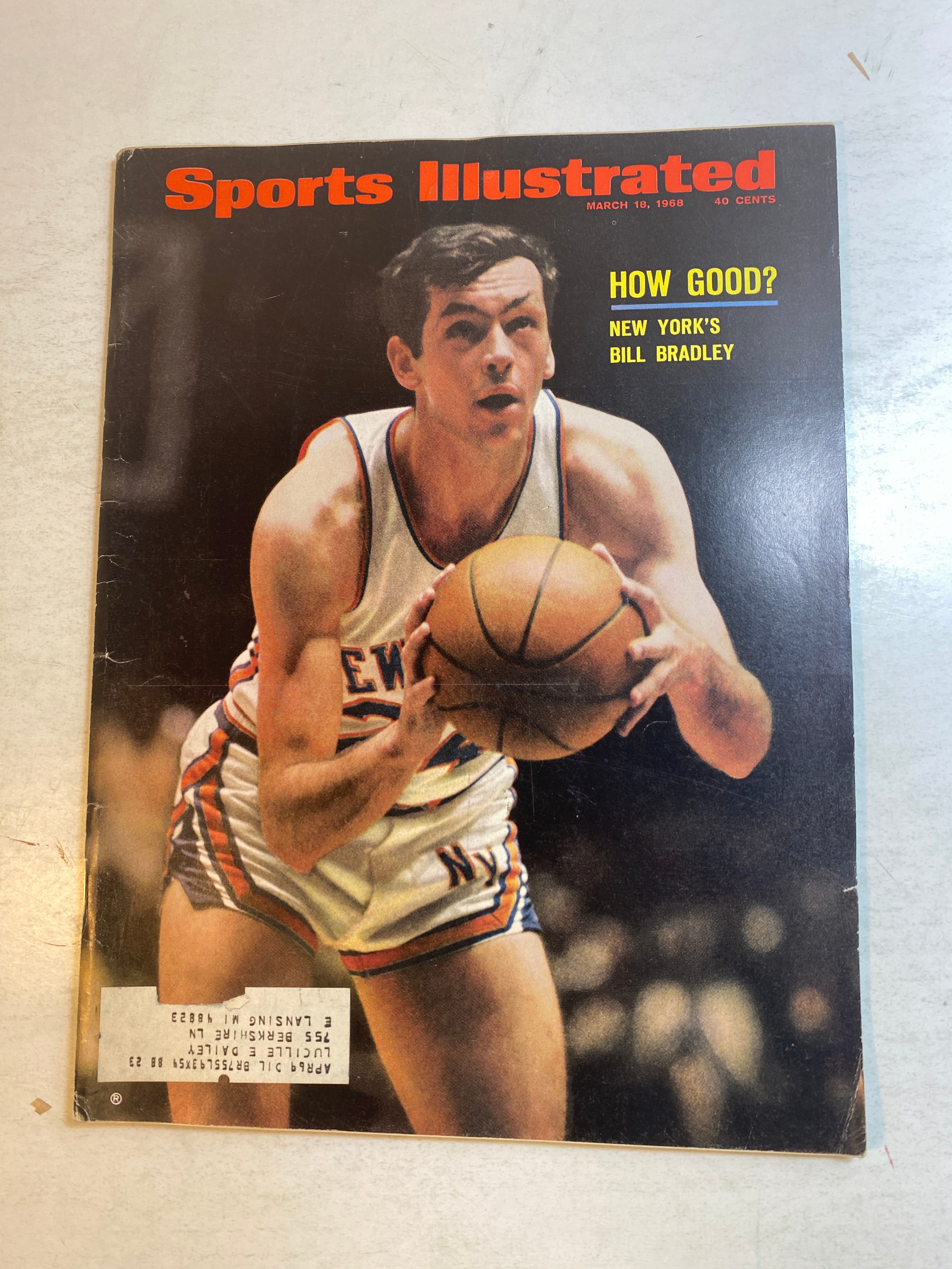 Sports Illustrated March 18 1968 Bill Bradley New York Knicks
