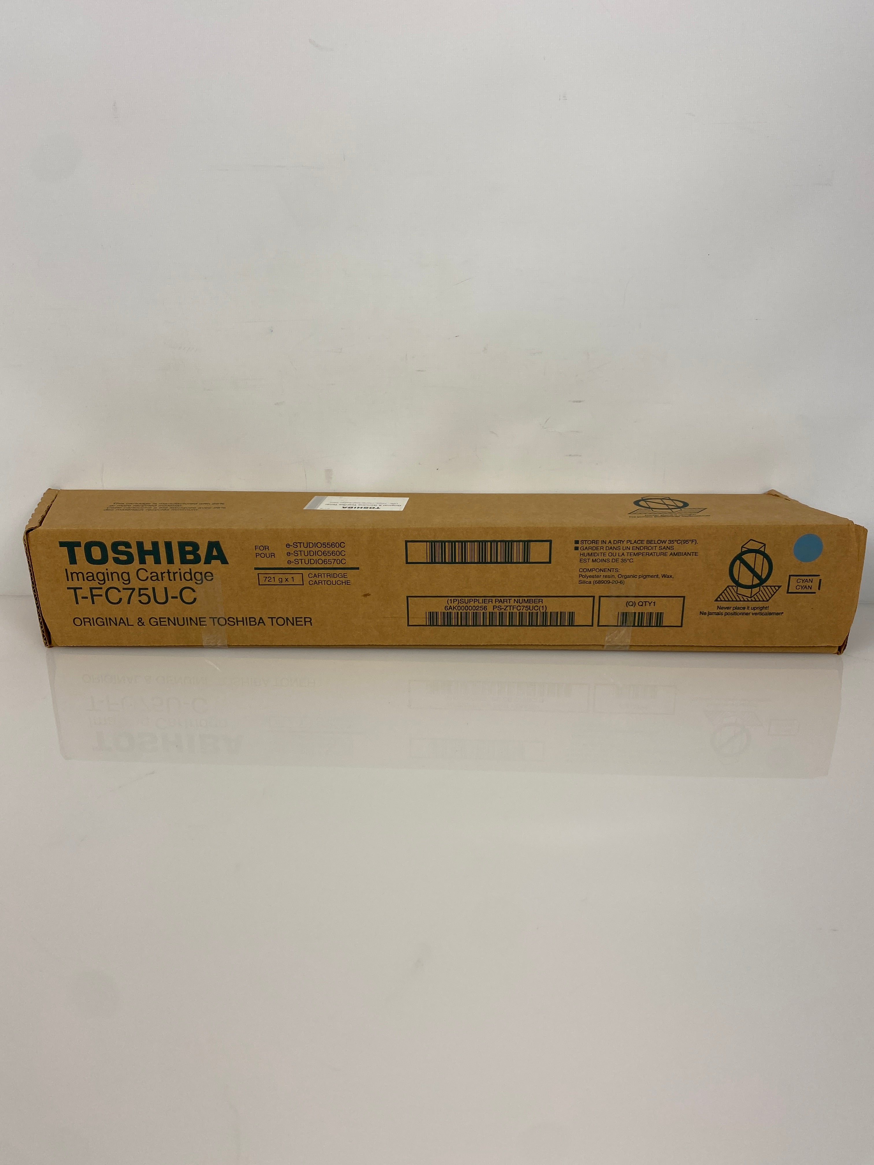 Toshiba T-FC75U-C Cyan Toner Cartridge