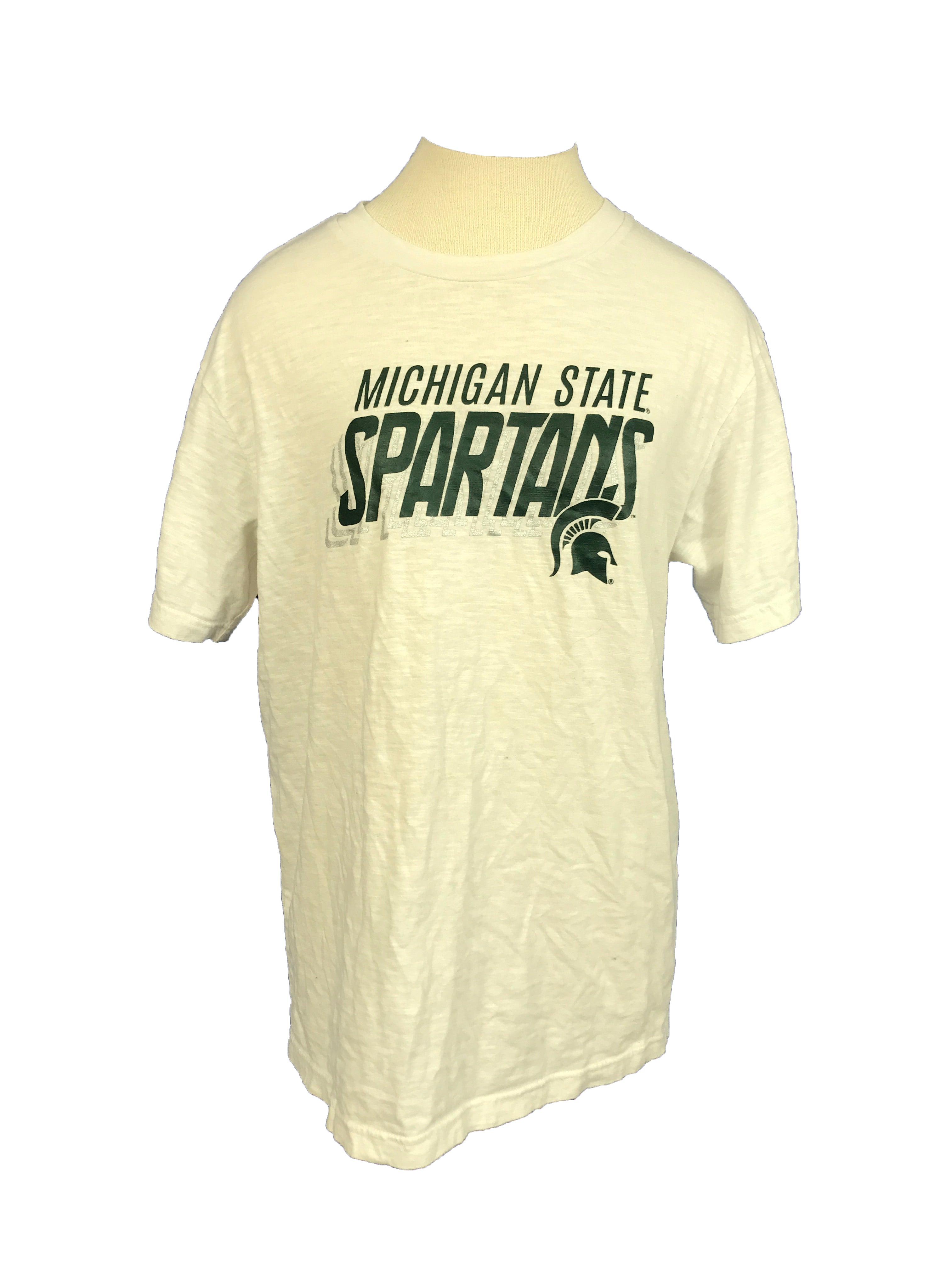 White Michigan State Spartans T-Shirt Unisex Size M