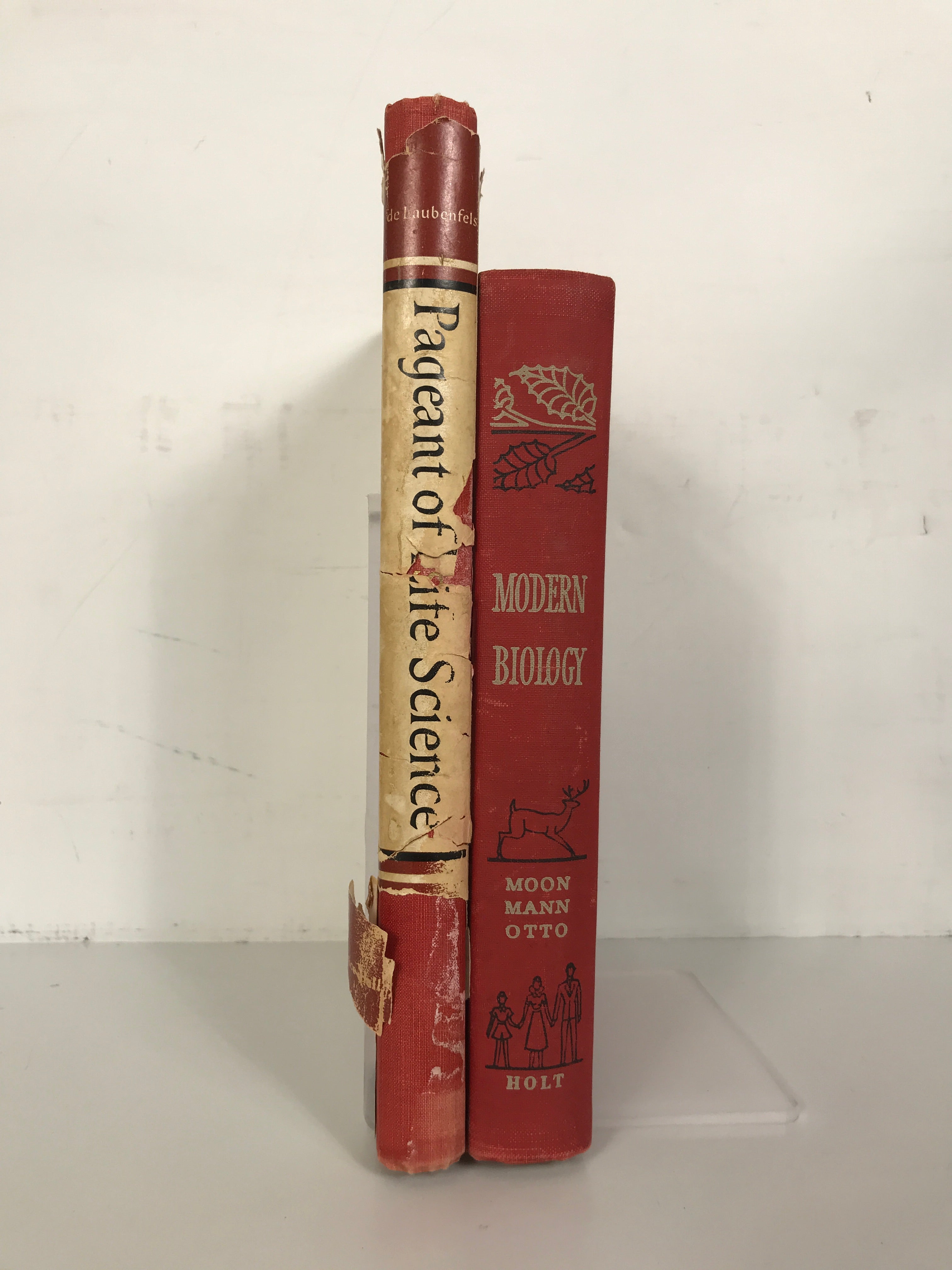 2 Vintage Texts: Pageant of Life Science/Modern Biology 1950-51 HC