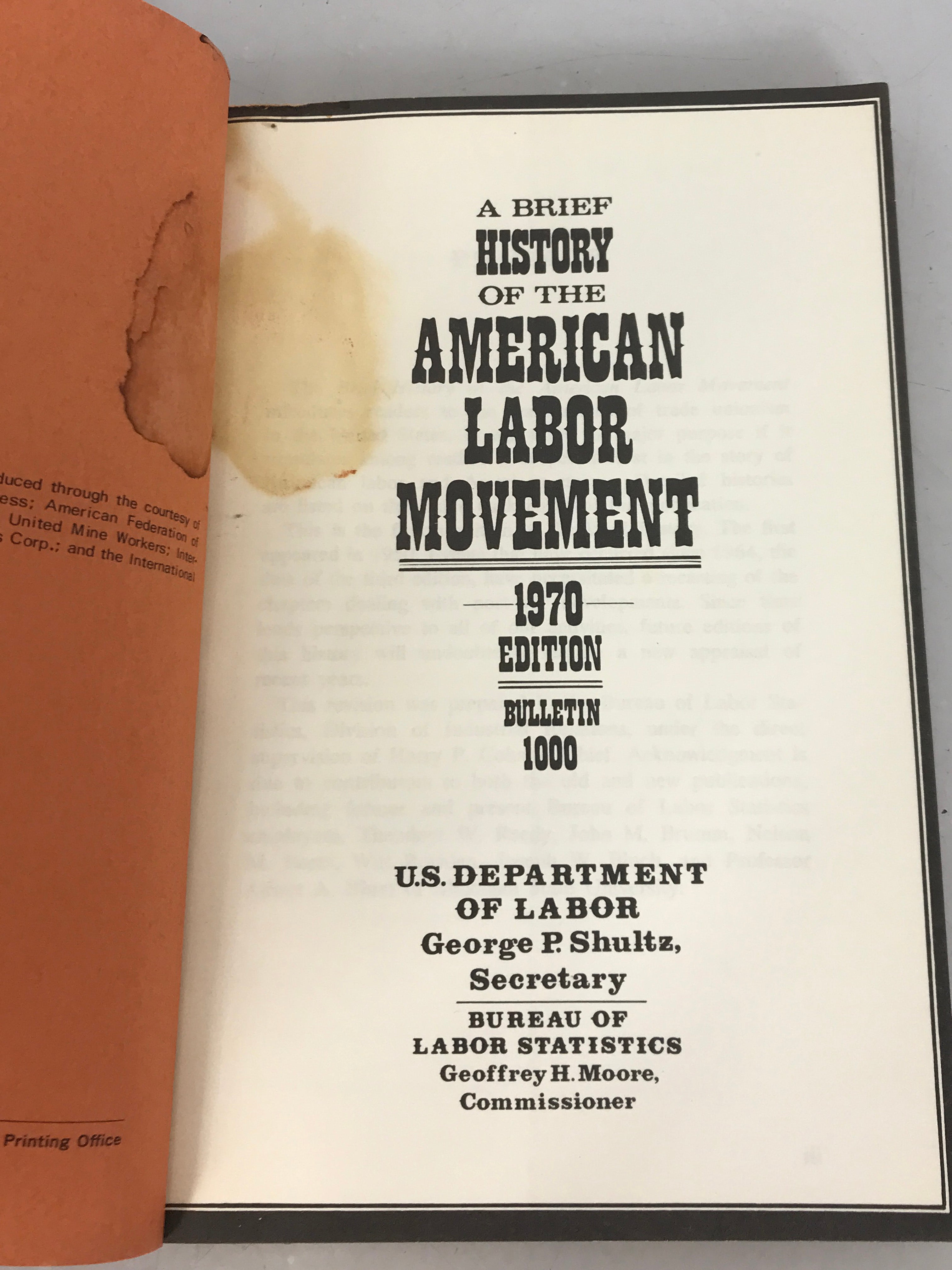 Lot of 5 History of Labor Movement Books 1967-1975 SC