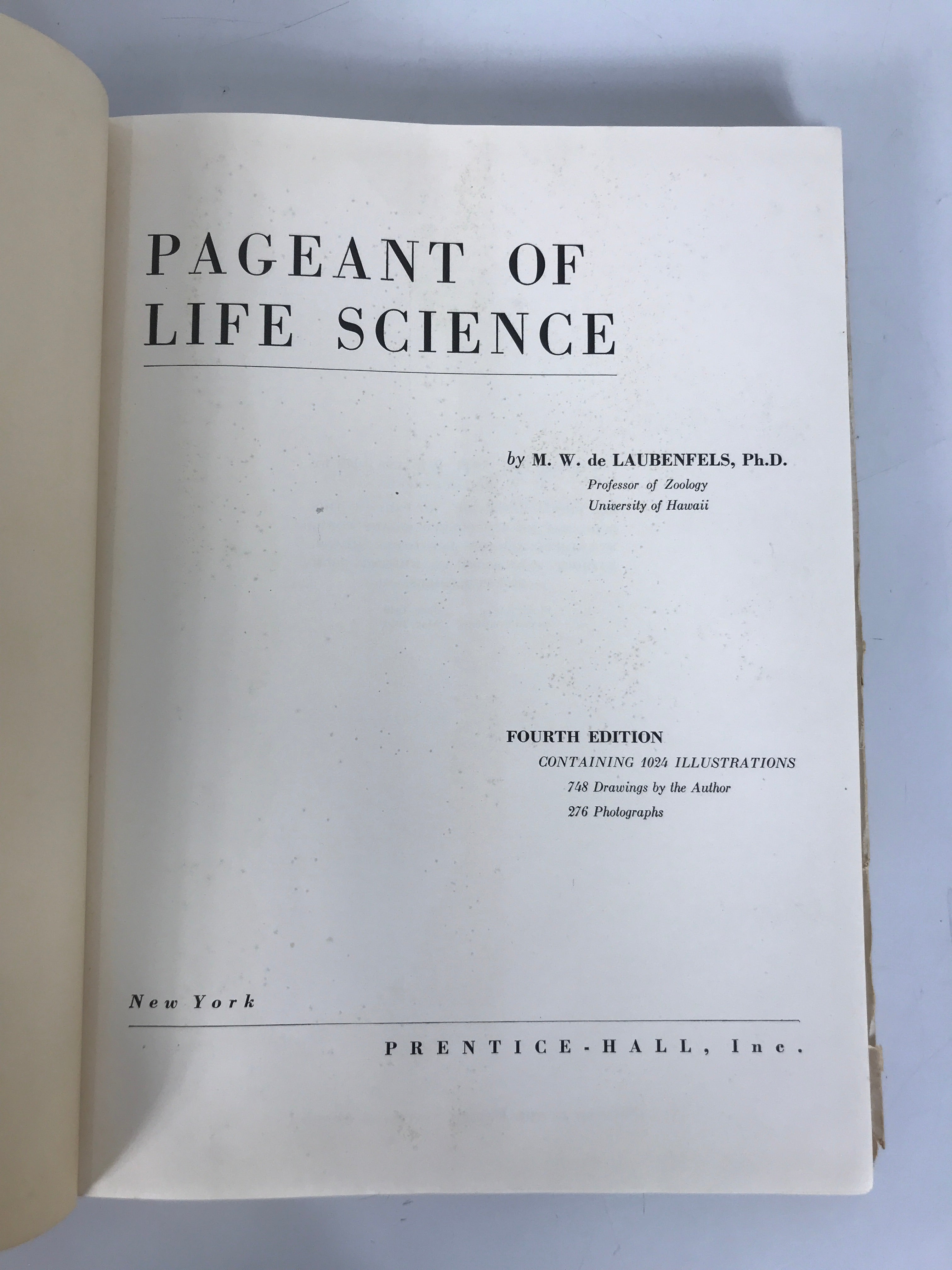 2 Vintage Texts: Pageant of Life Science/Modern Biology 1950-51 HC